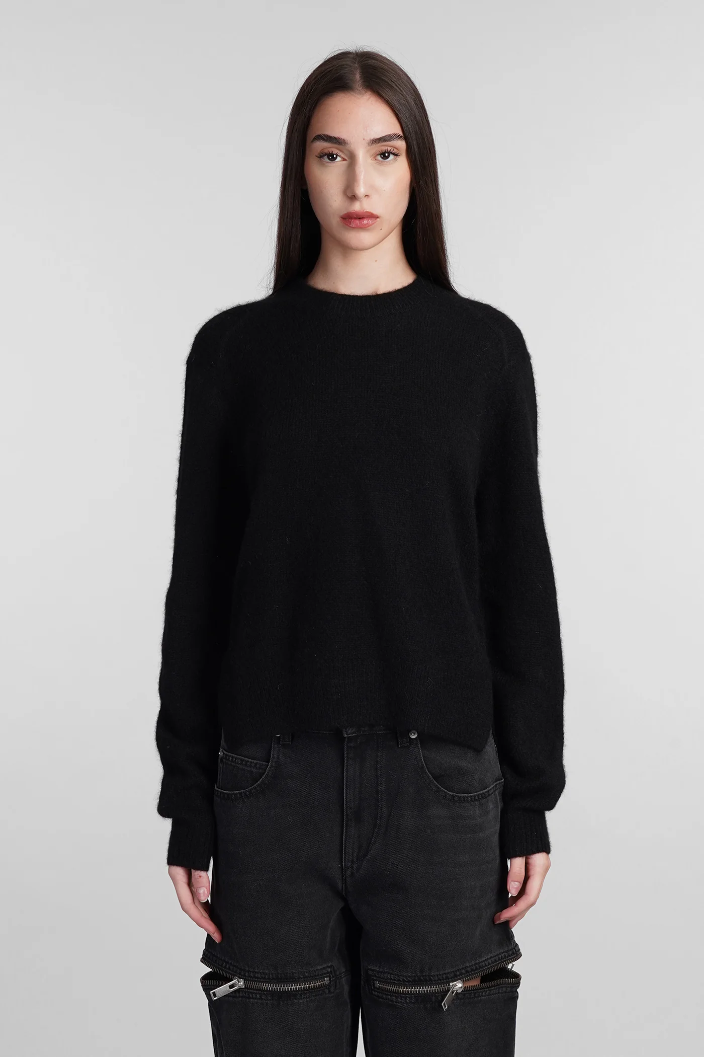 Lylia Knitwear in black wool