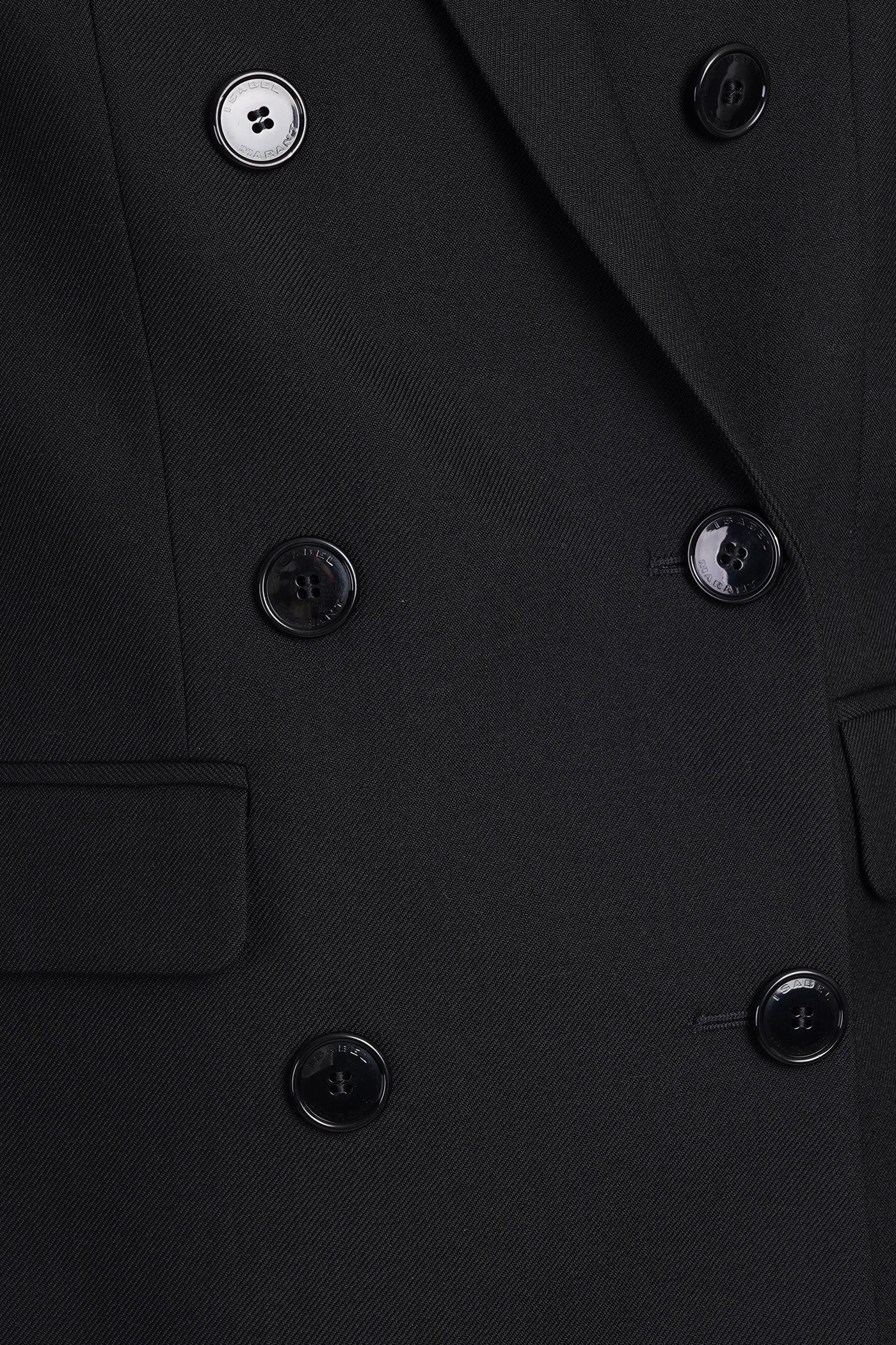 Madina Blazer in black wool - Image 5