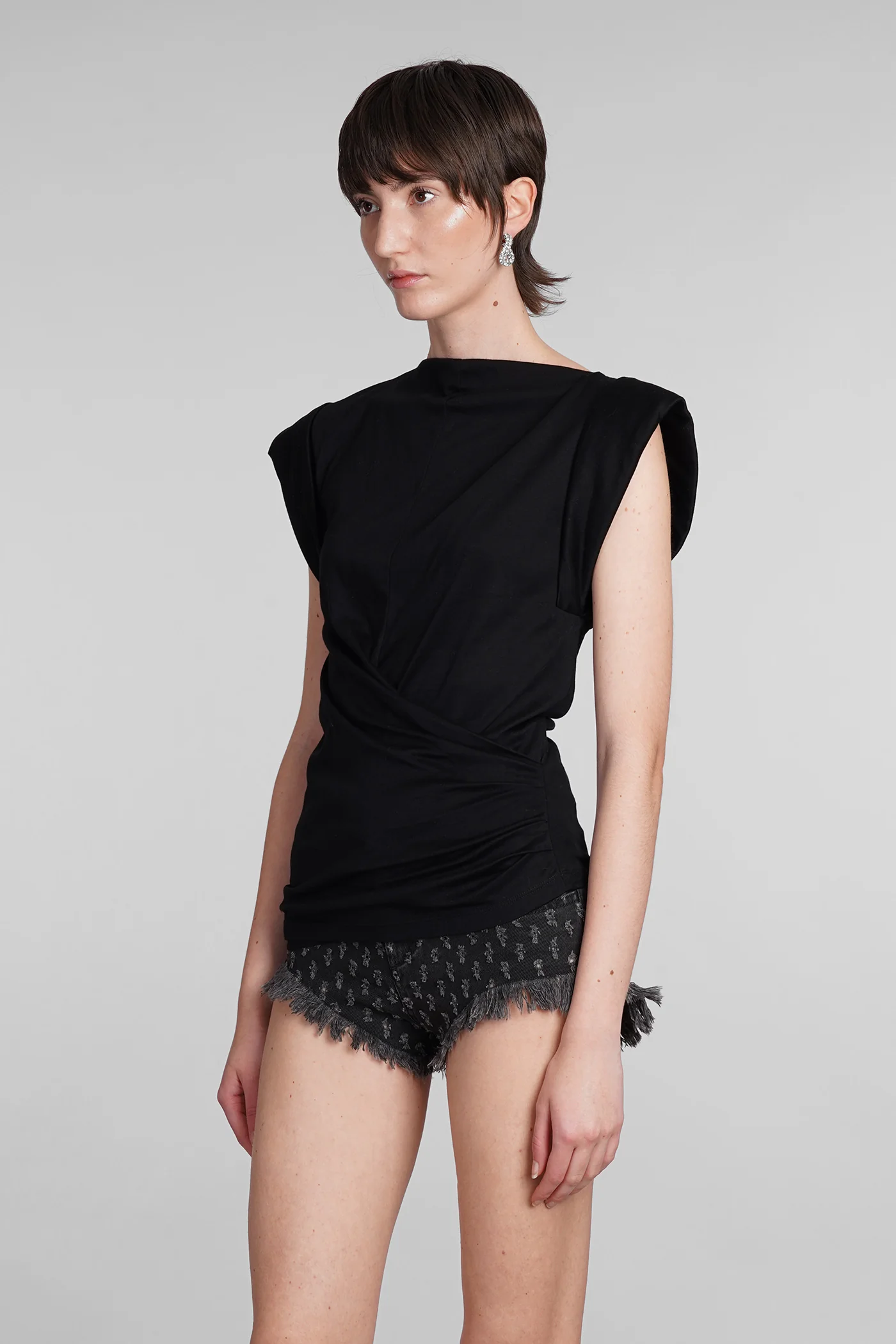 Maisan Topwear in black cotton - Image 4