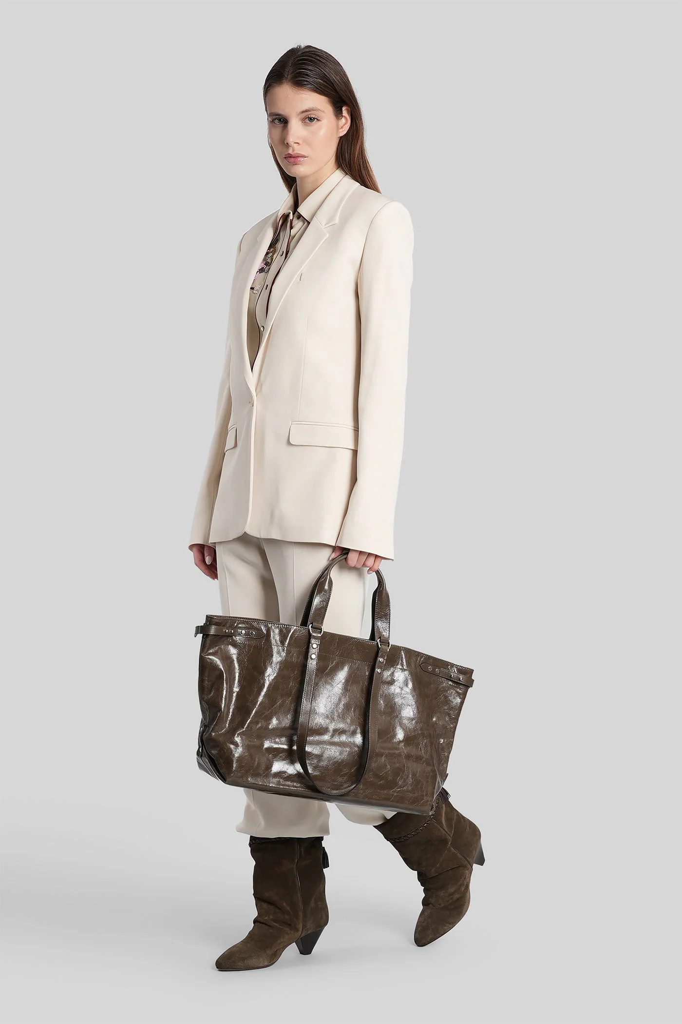 Noanda Pants in beige acetate - Image 2