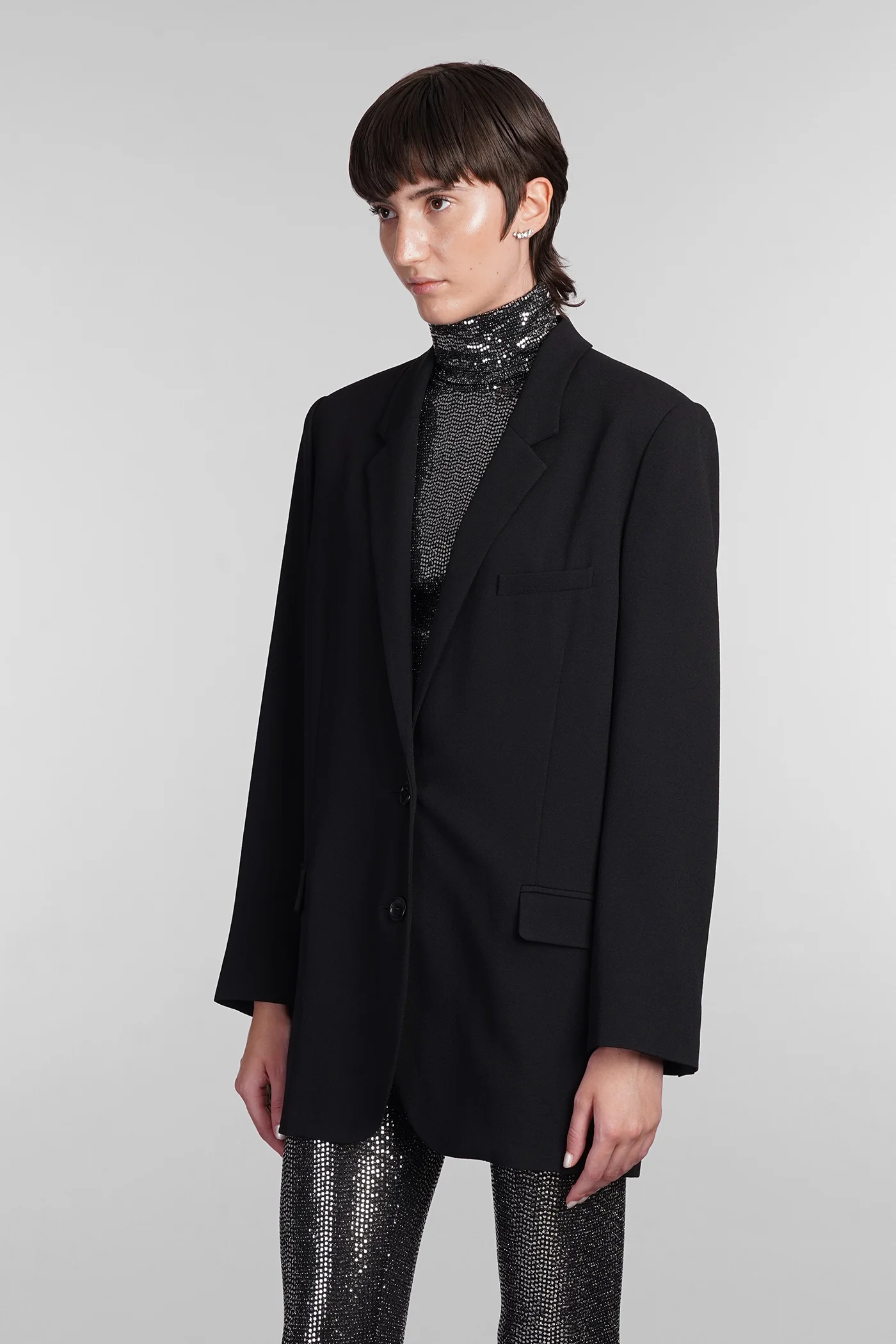 Oceany Blazer in black polyester - Image 4