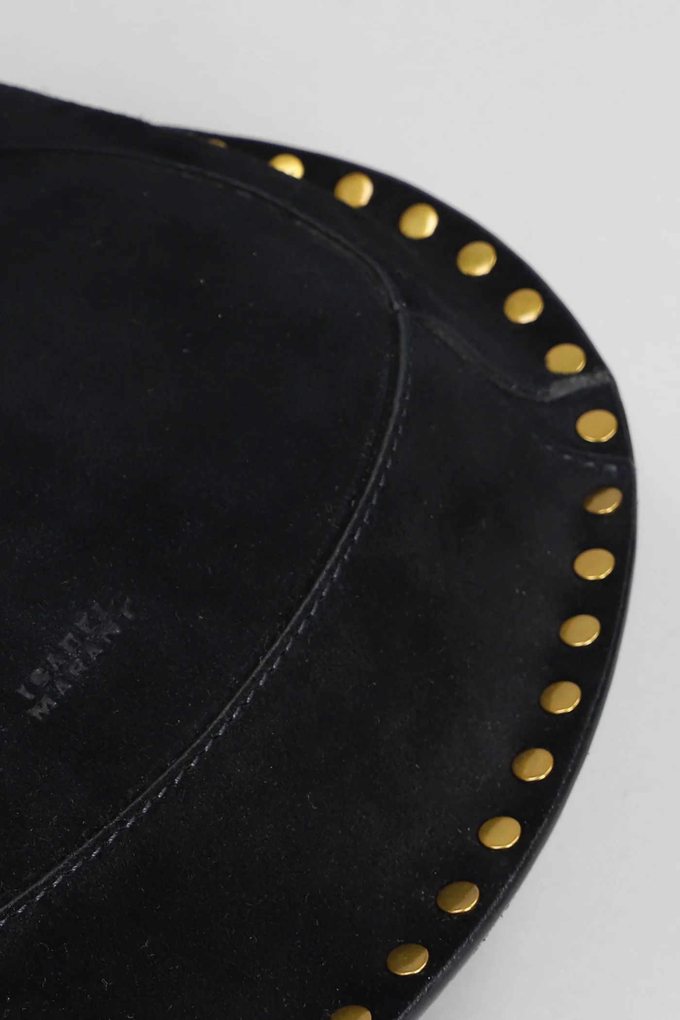 Oskan moon Shoulder bag in black suede - Image 4