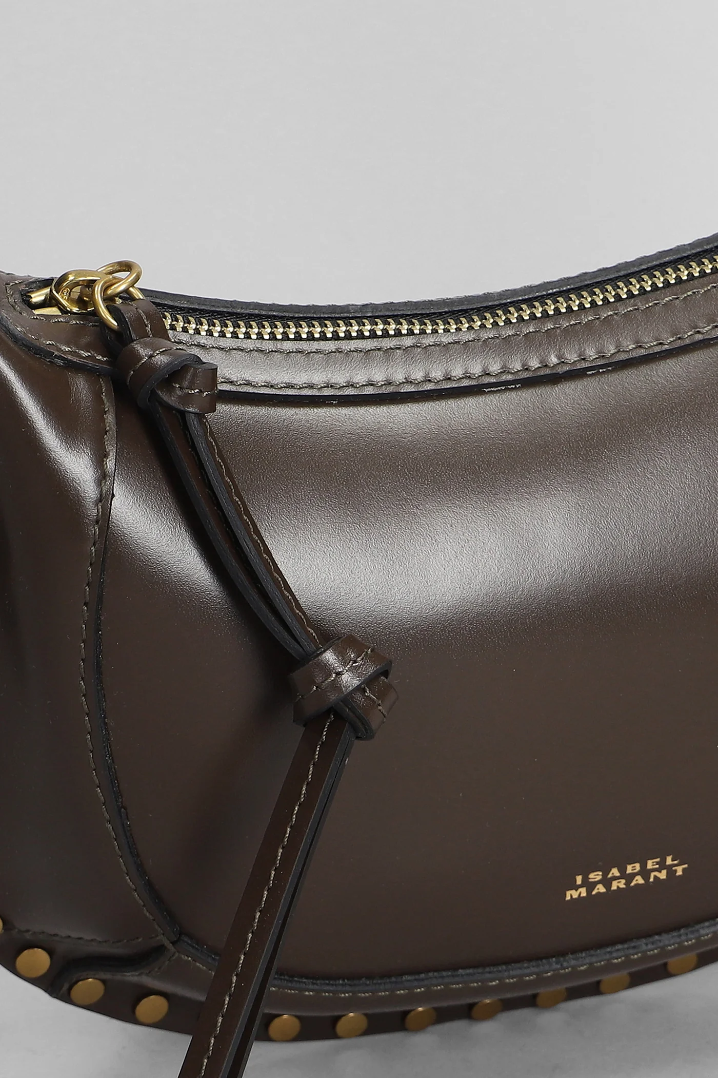 Oskan moon Shoulder bag in brown leather - Image 4