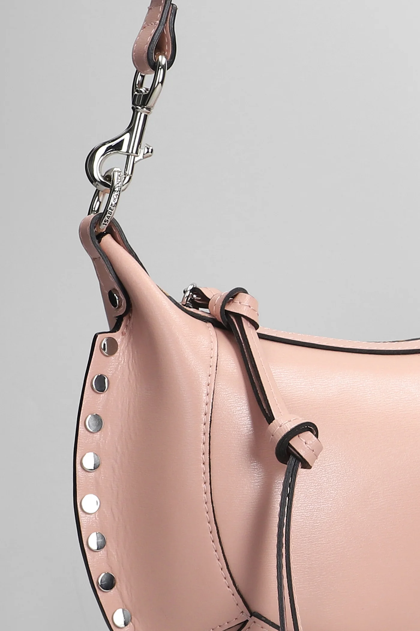 Oskan moon Shoulder bag in rose-pink leather - Image 3