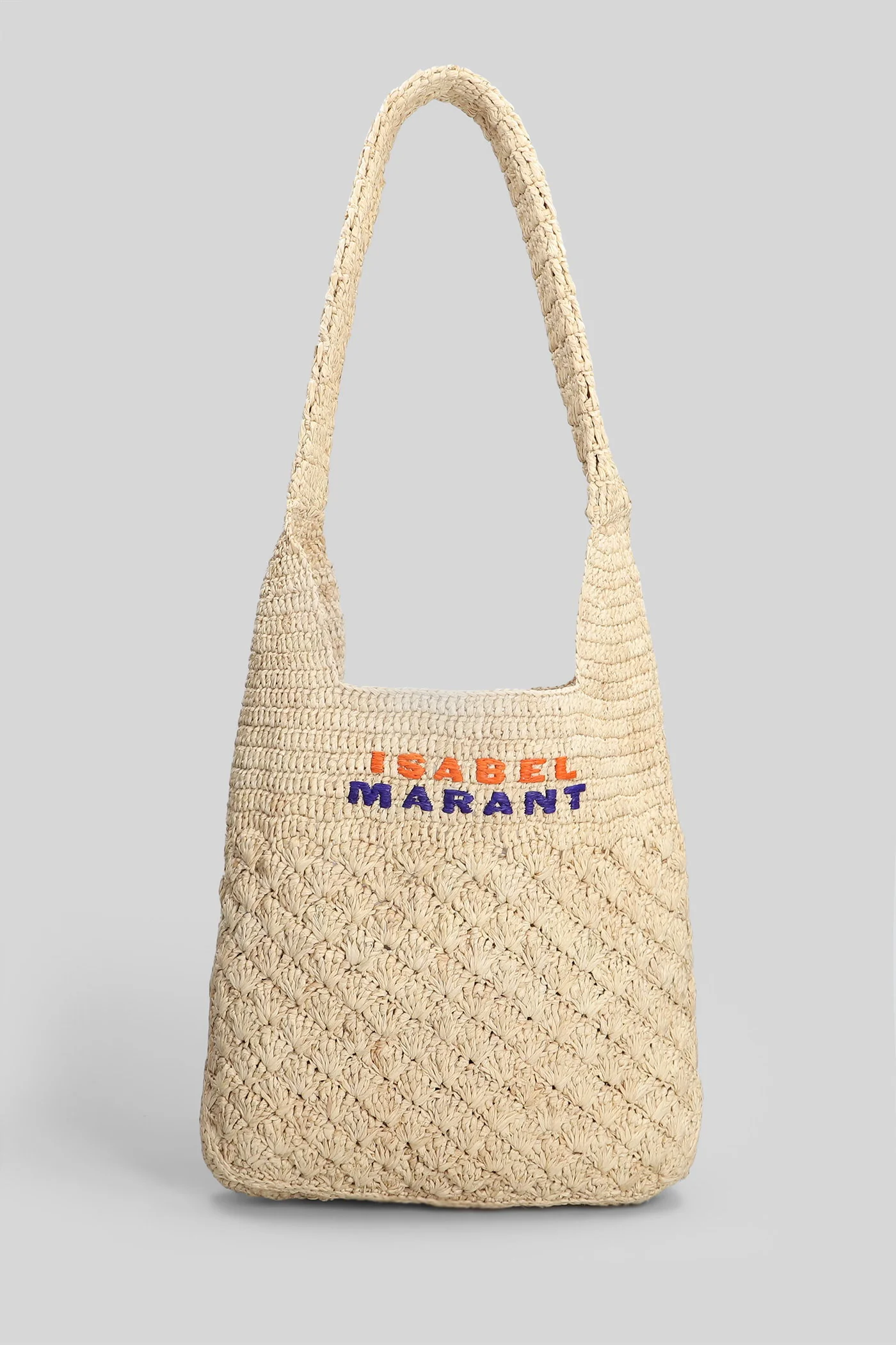 Praia small Shoulder bag in beige raffia