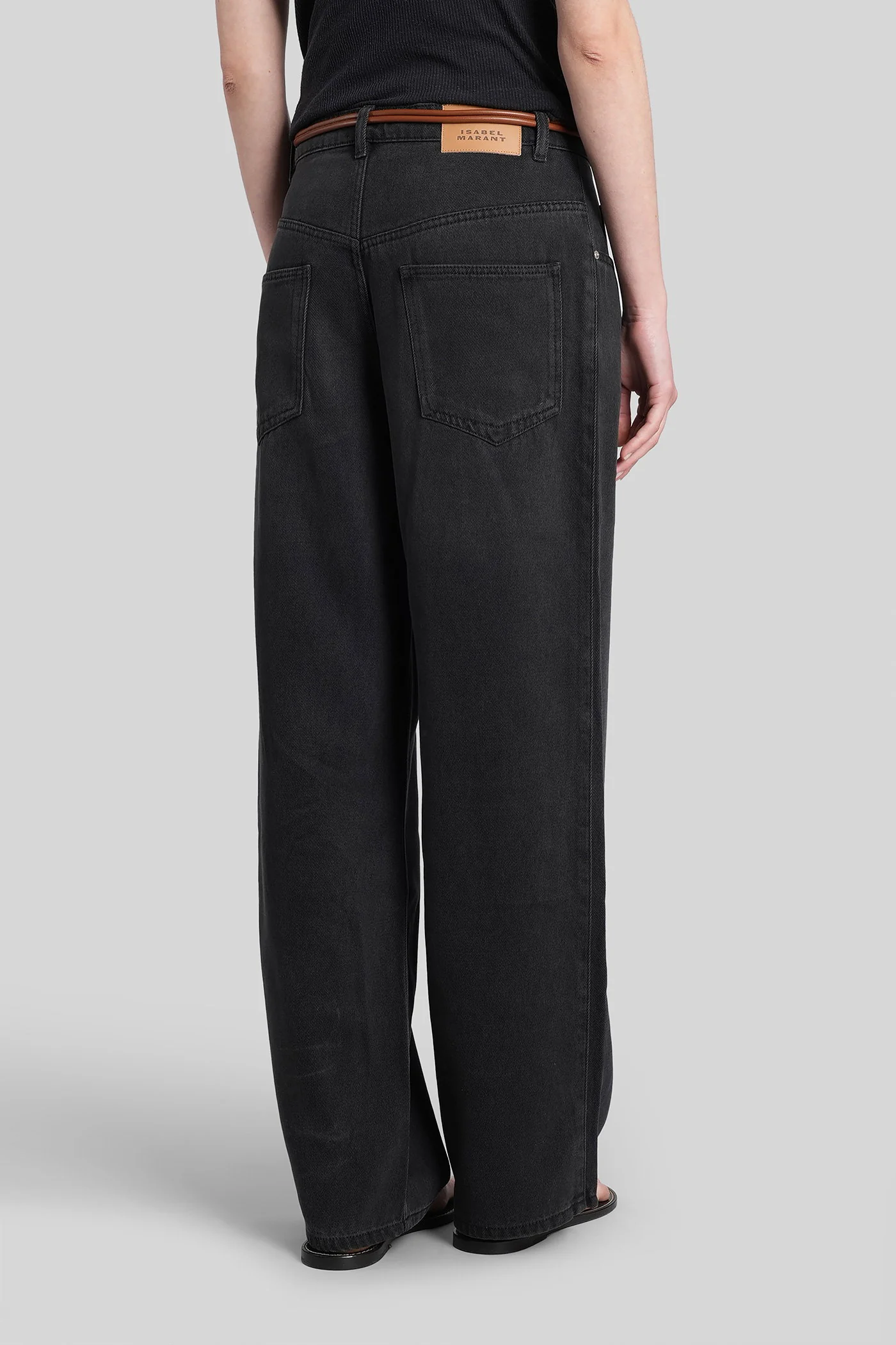 Rodayna Jeans in black cotton - Image 3