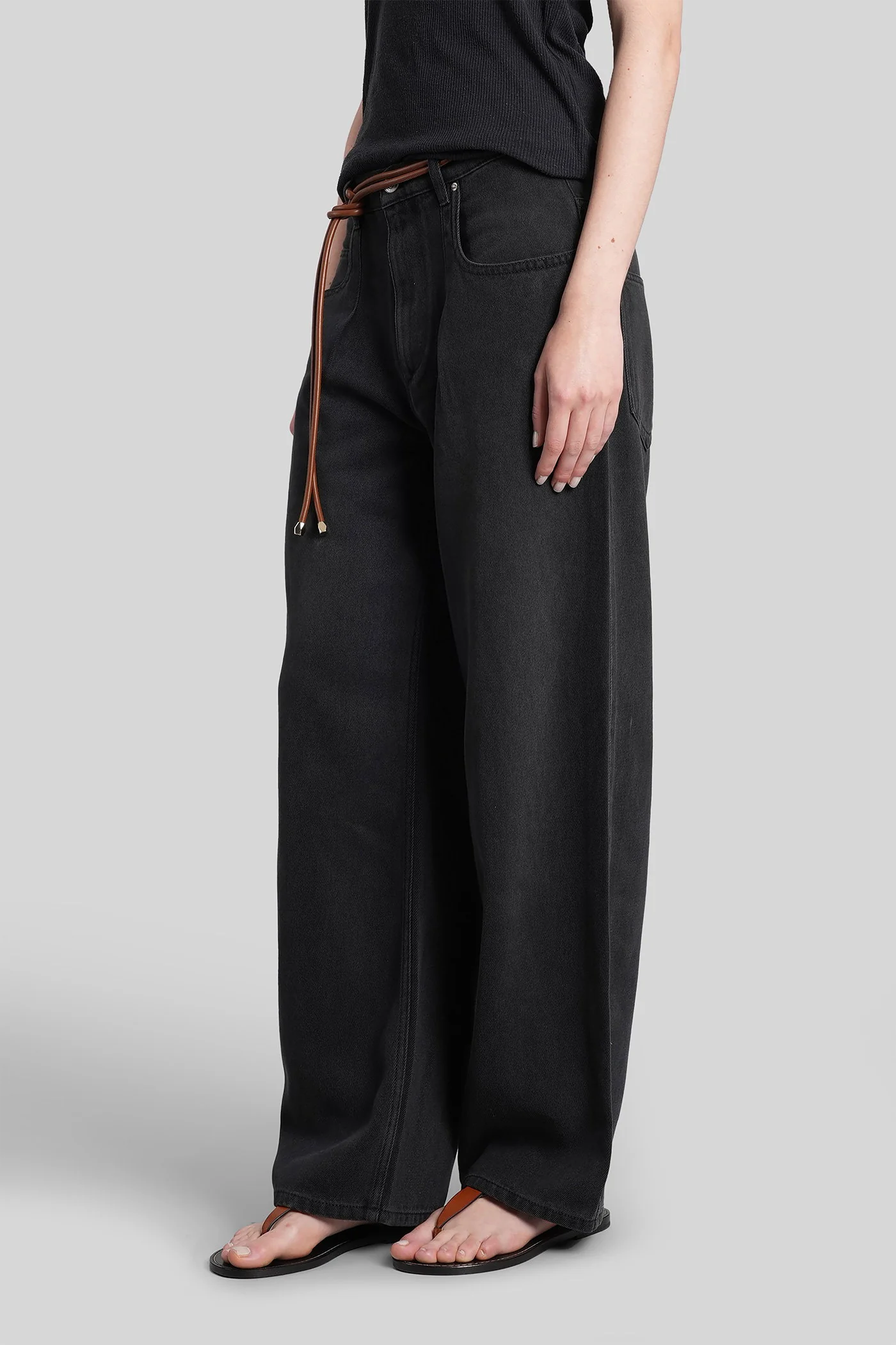 Rodayna Jeans in black cotton - Image 4