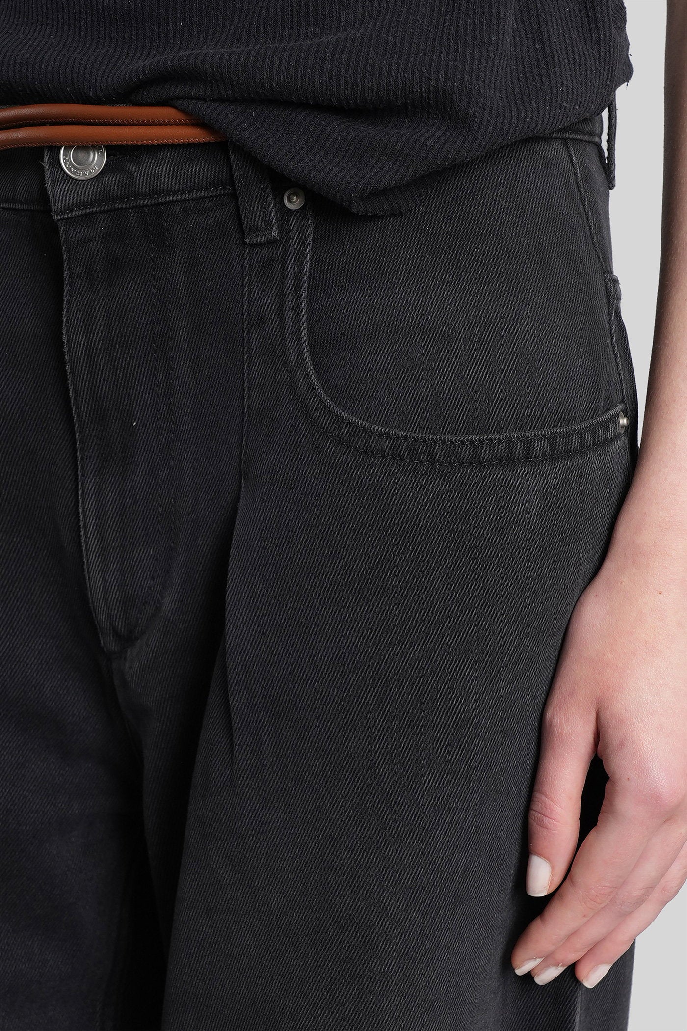 Rodayna Jeans in black cotton - Image 5