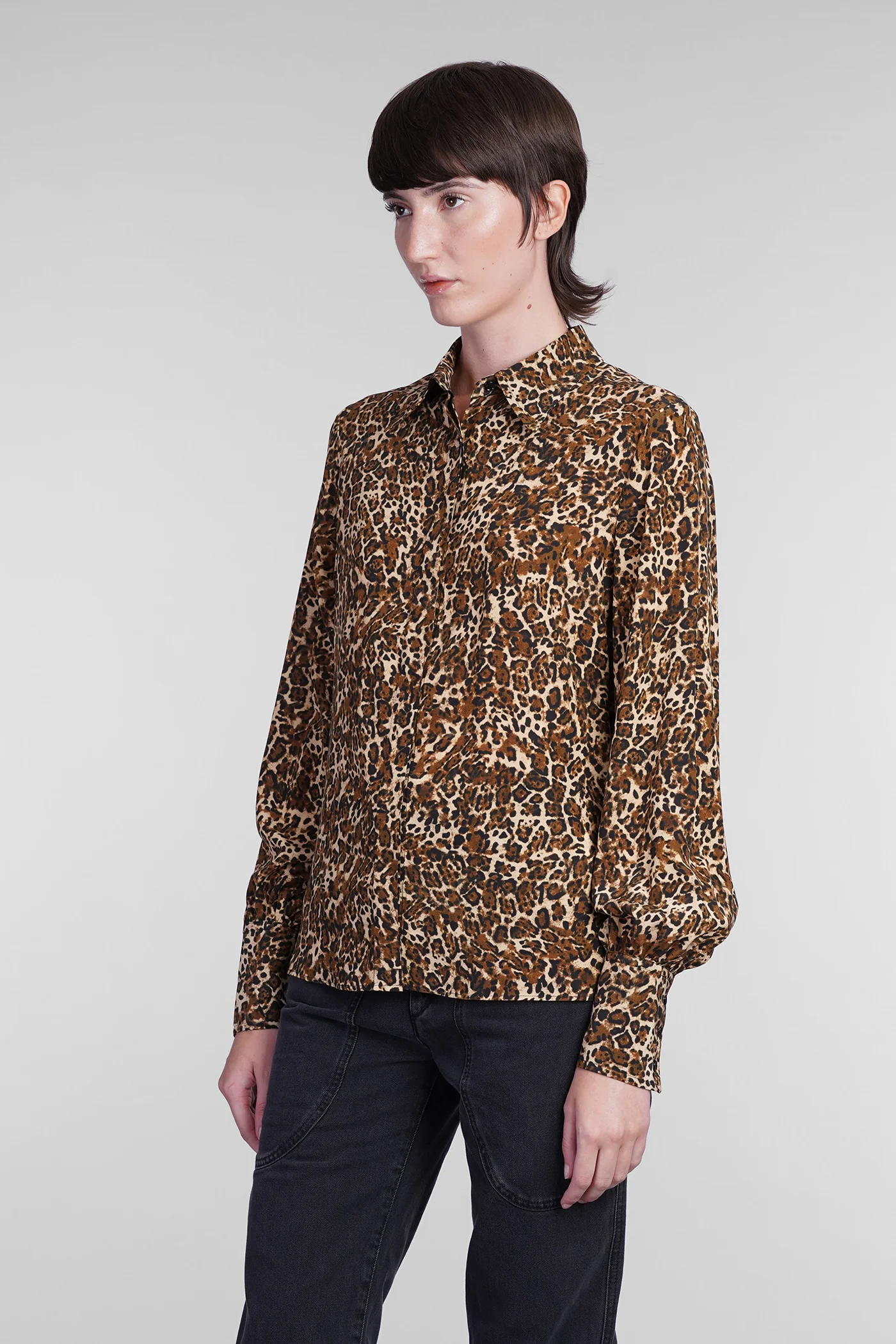 Teysa Shirt in Animalier silk - Image 4
