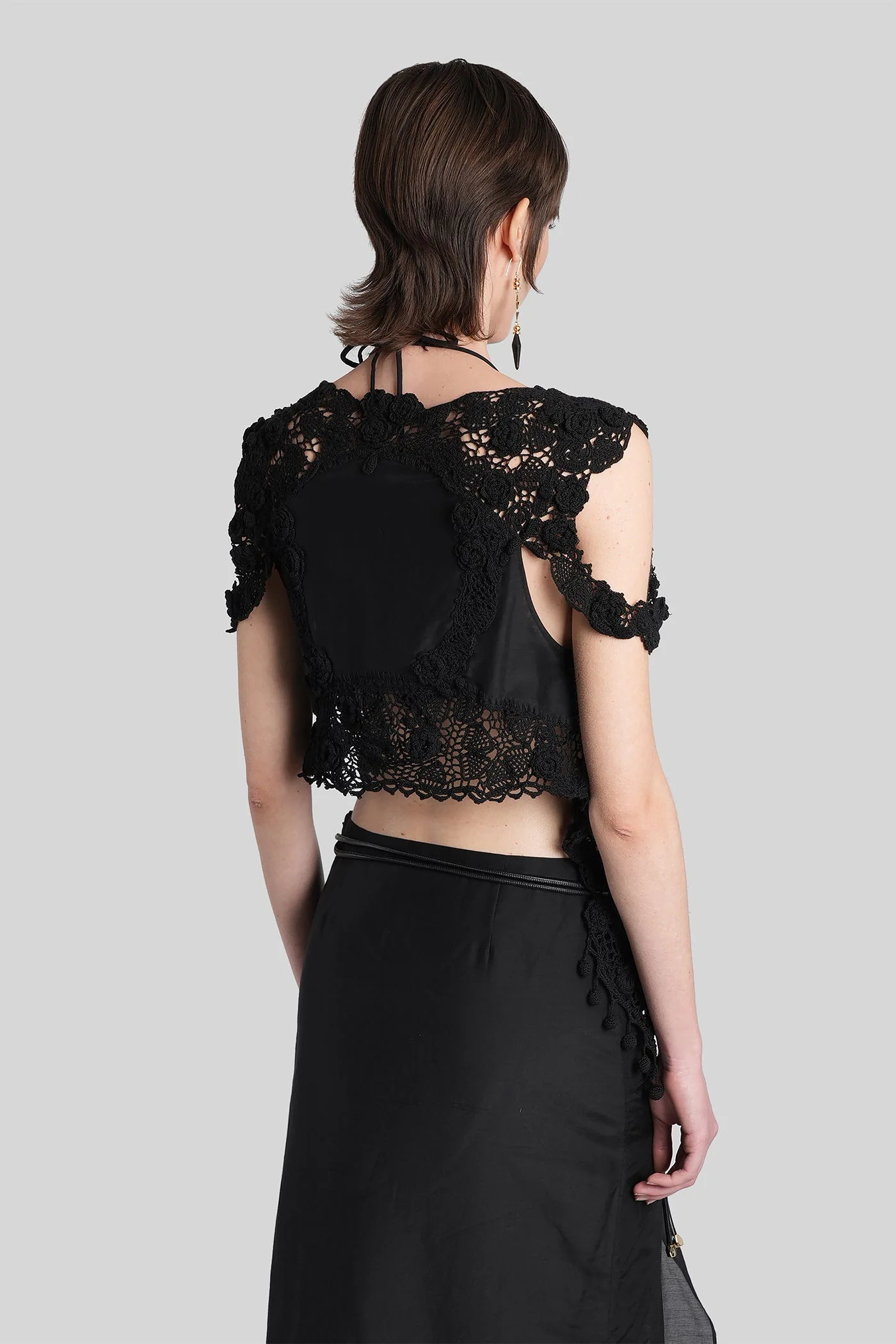 Vana Topwear in black cotton - Image 3