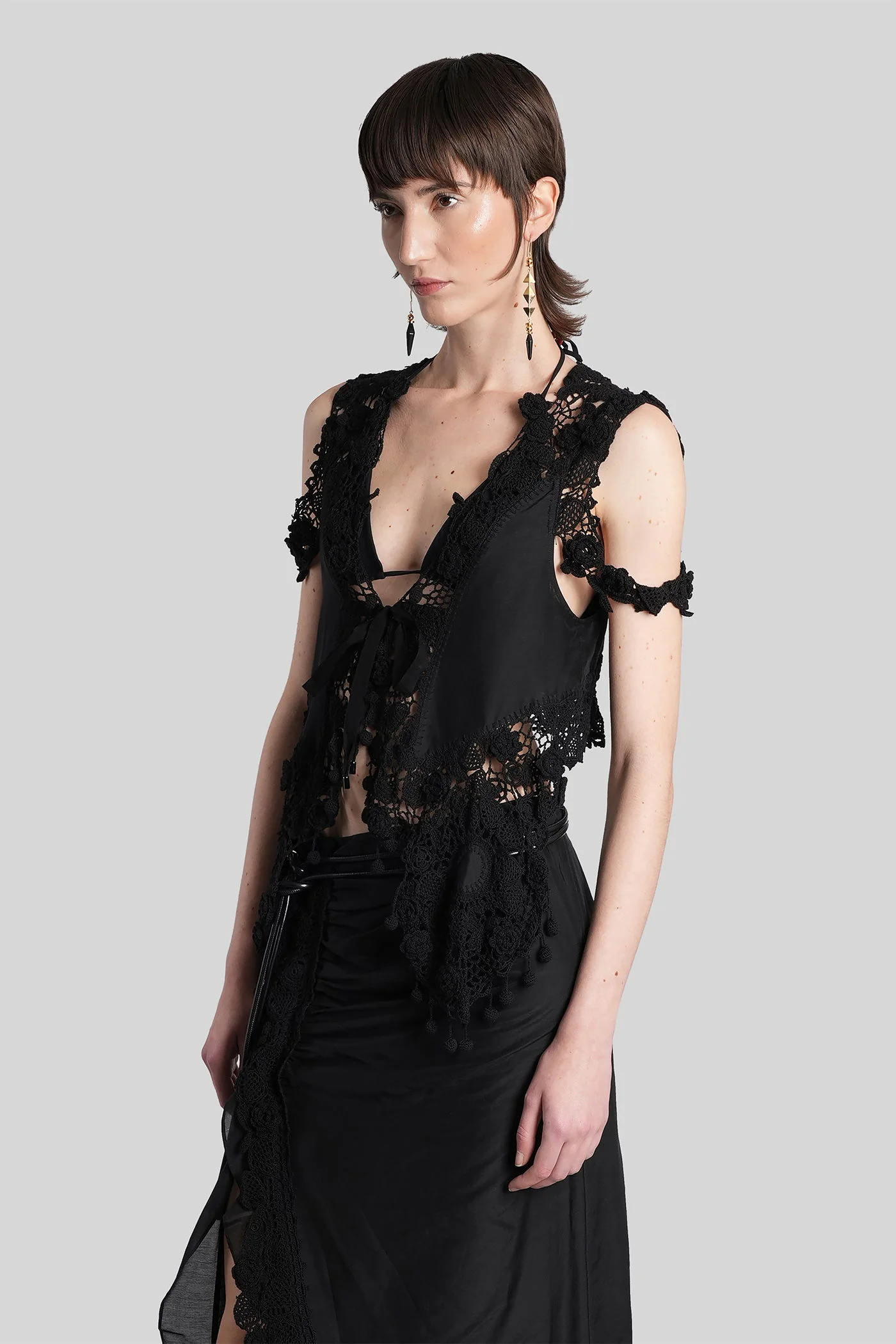 Vana Topwear in black cotton - Image 4