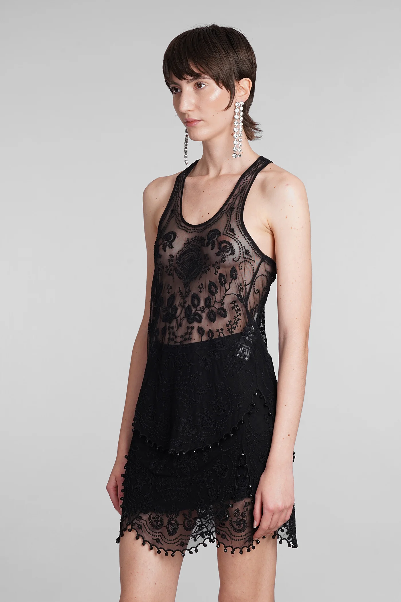 Violette Topwear in black polyamide - Image 4