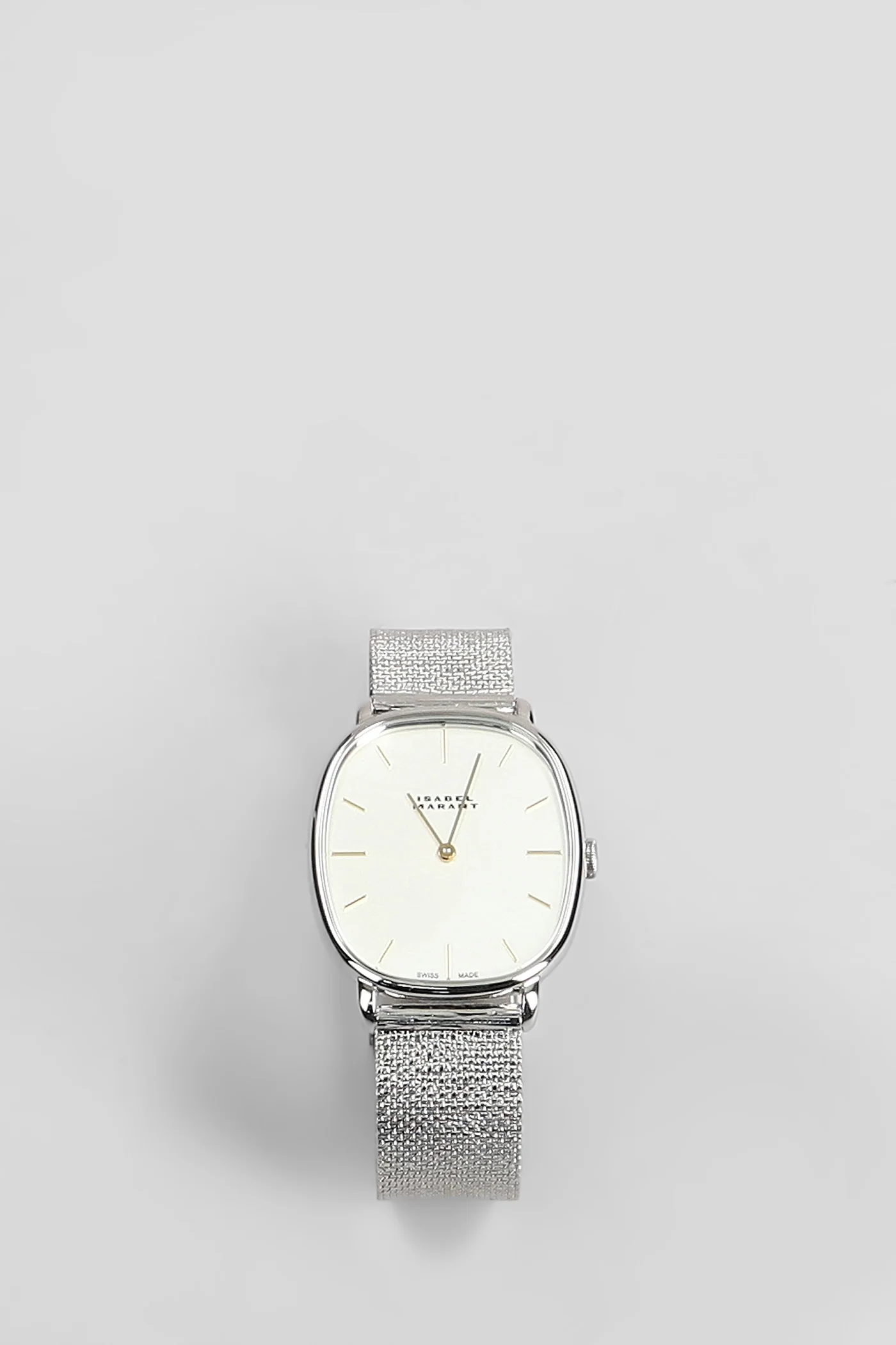 Watche in silver leather