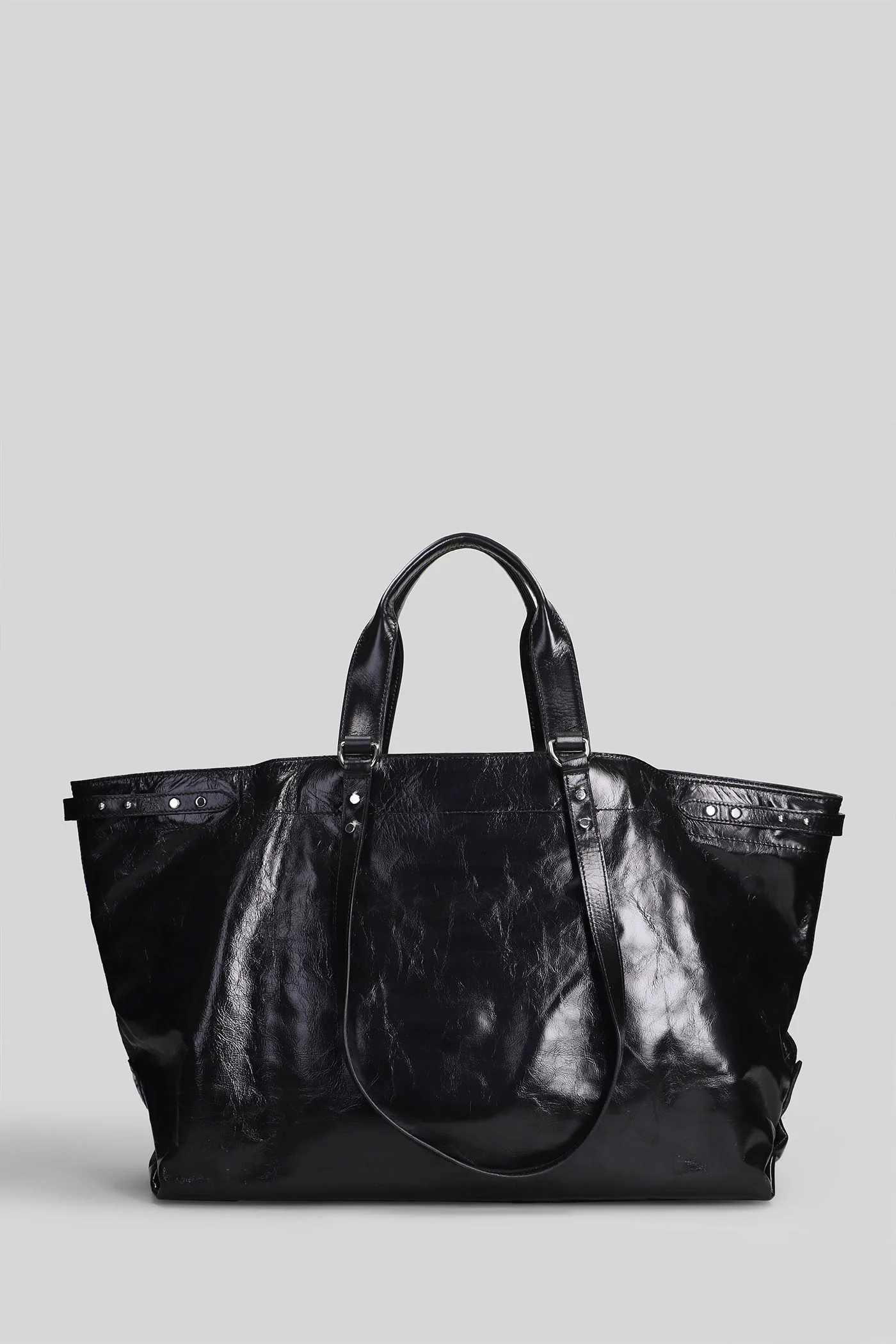 Winna Tote in black leather - Image 3