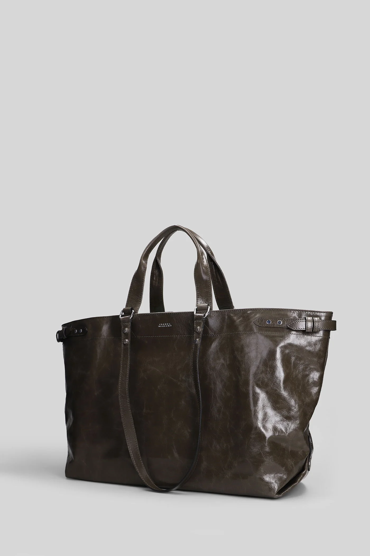 Winna Tote in green leather - Image 2
