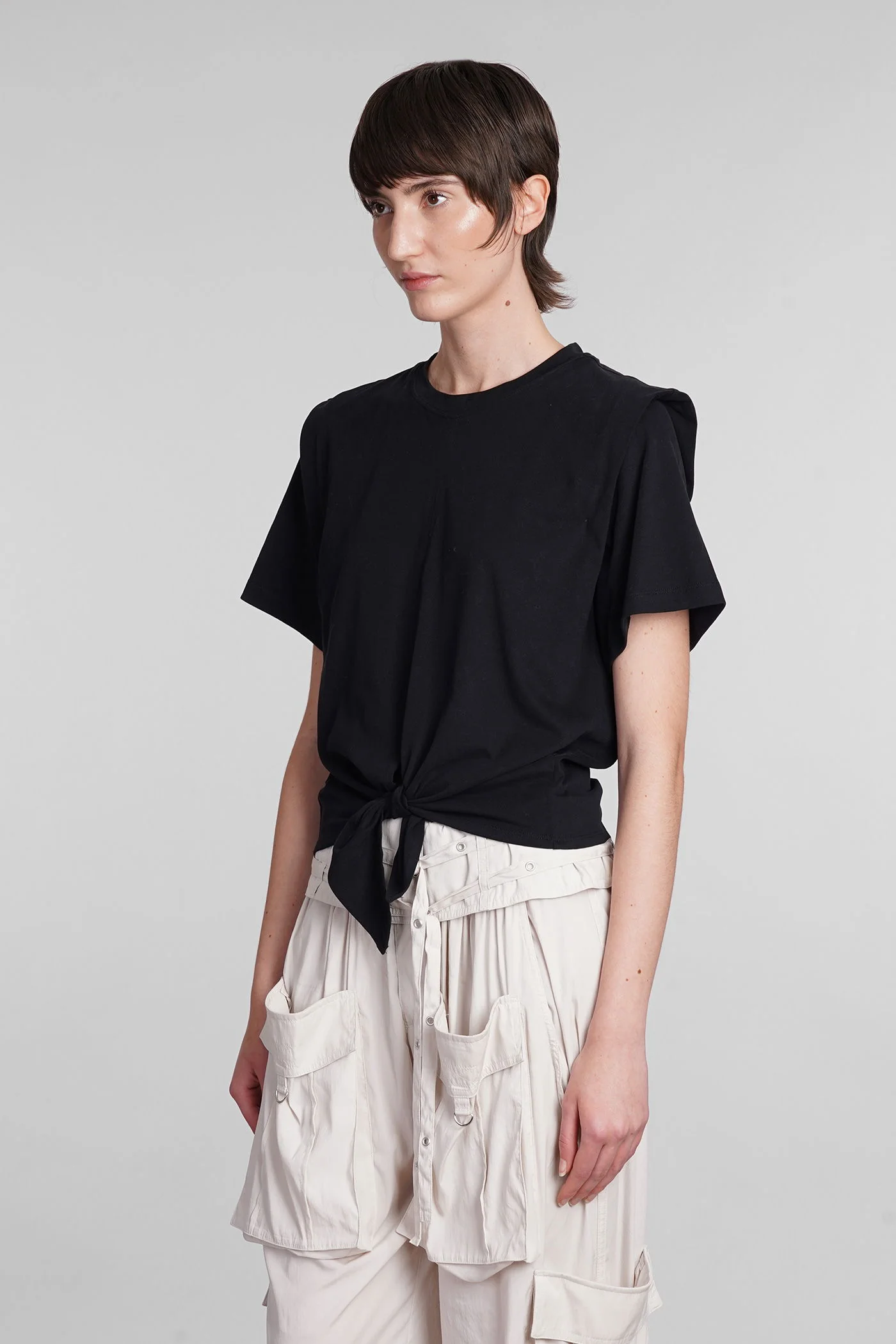 Zelikia T-Shirt in black cotton - Image 4