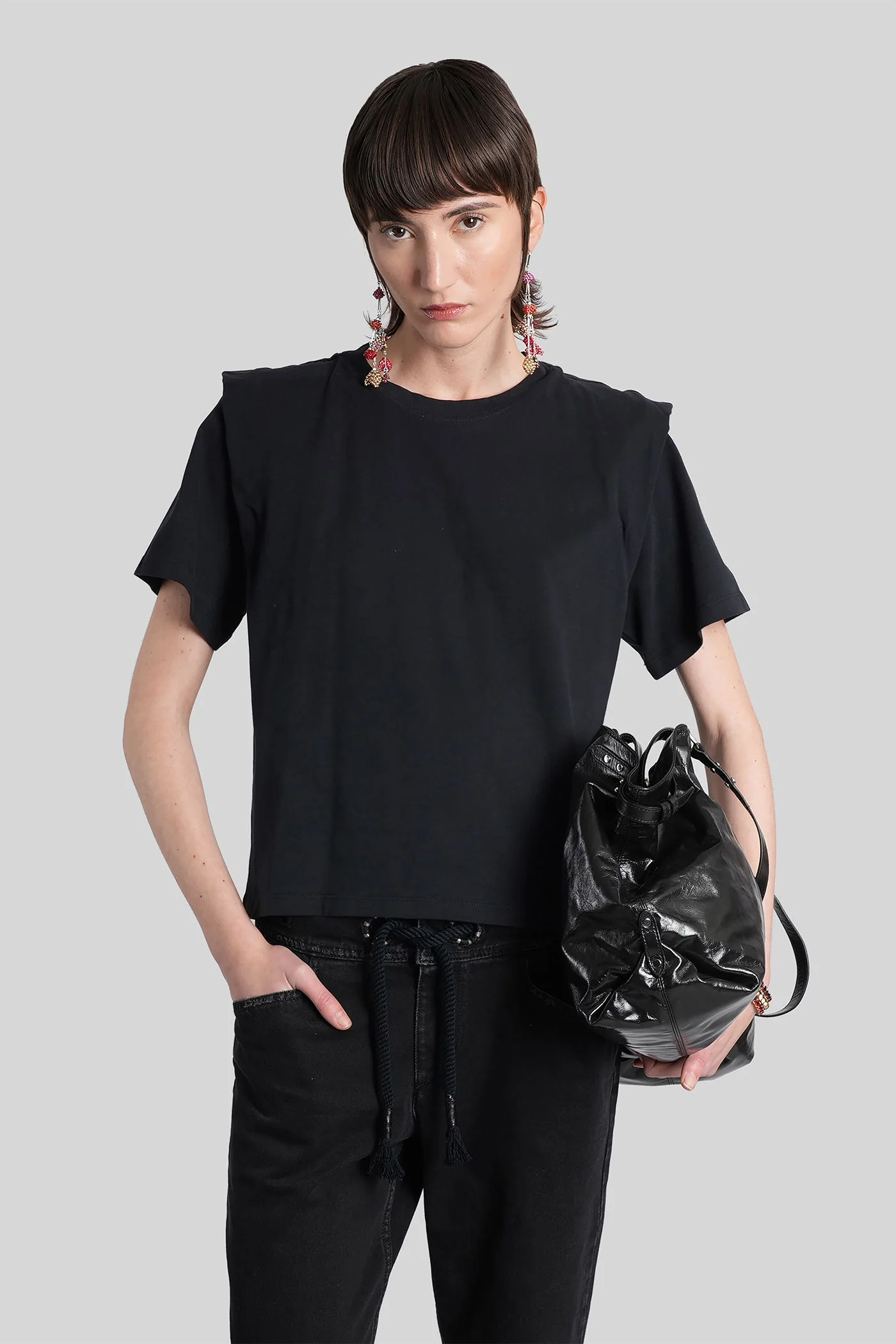 Zelitos T-Shirt in black cotton