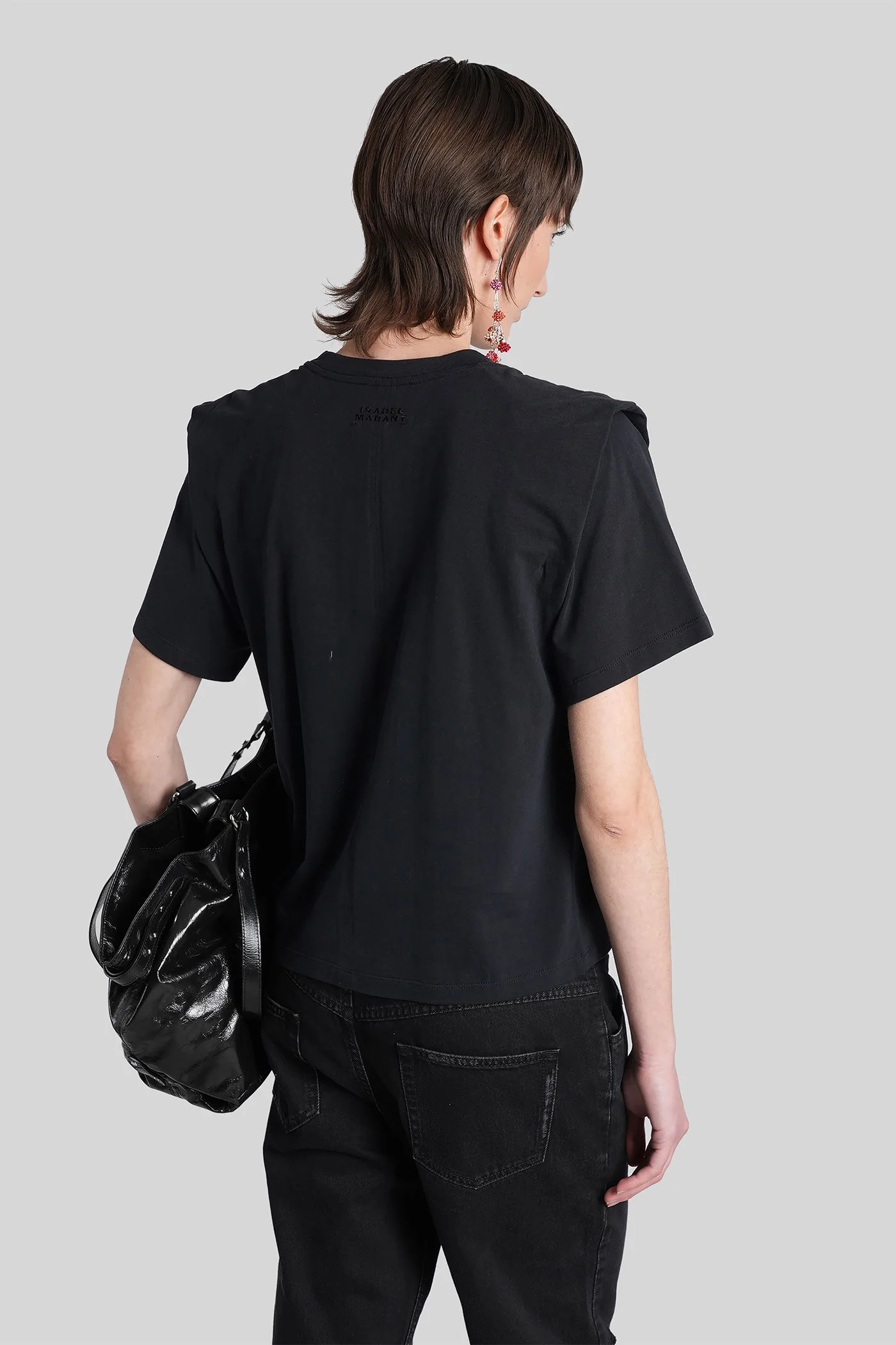 Zelitos T-Shirt in black cotton - Image 3
