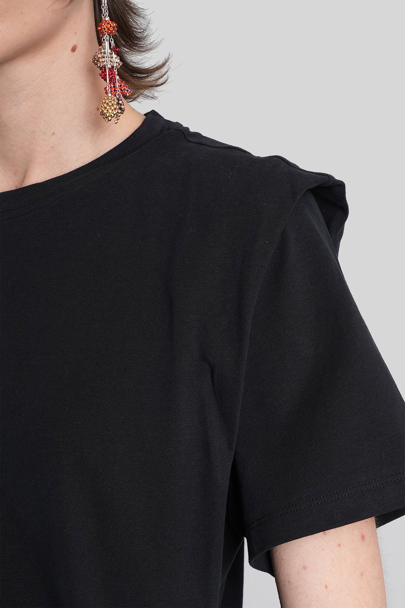 Zelitos T-Shirt in black cotton - Image 5