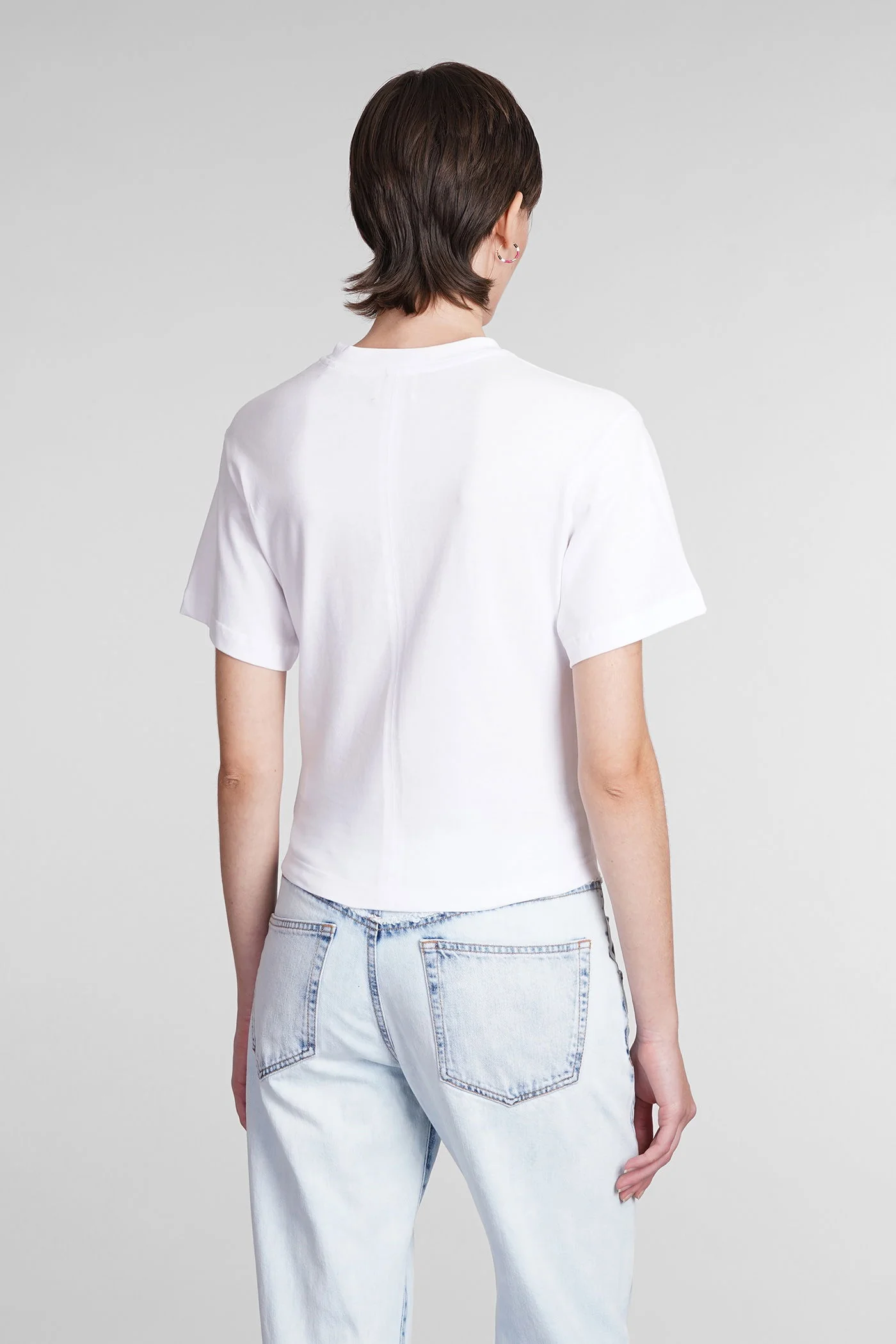 Zuria T-Shirt in white cotton - Image 3