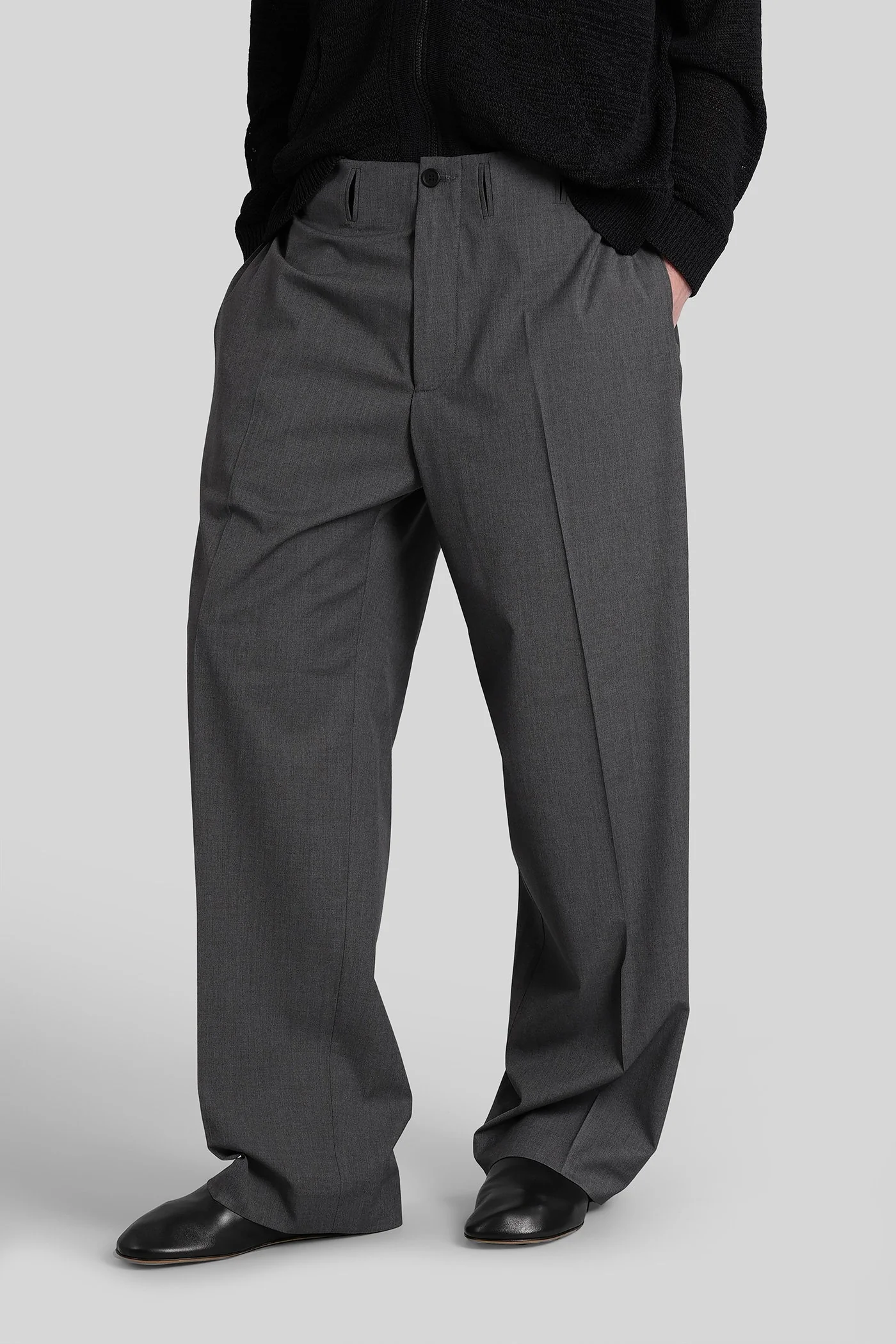 Go trousers Pants in grey polyester - Image 4