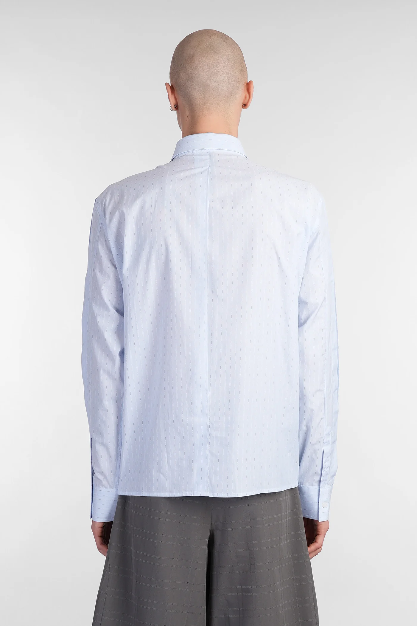Palaeo Shirt Shirt in cyan cotton - Image 3