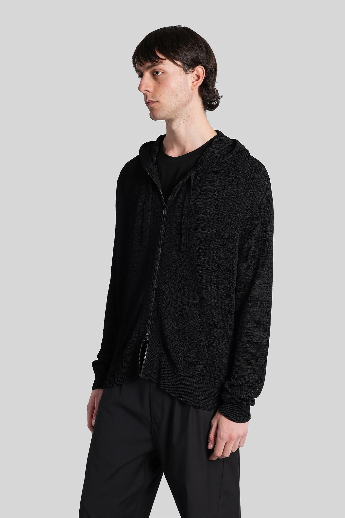 Palla hoodie Sweatshirt in black cotton - Image 4