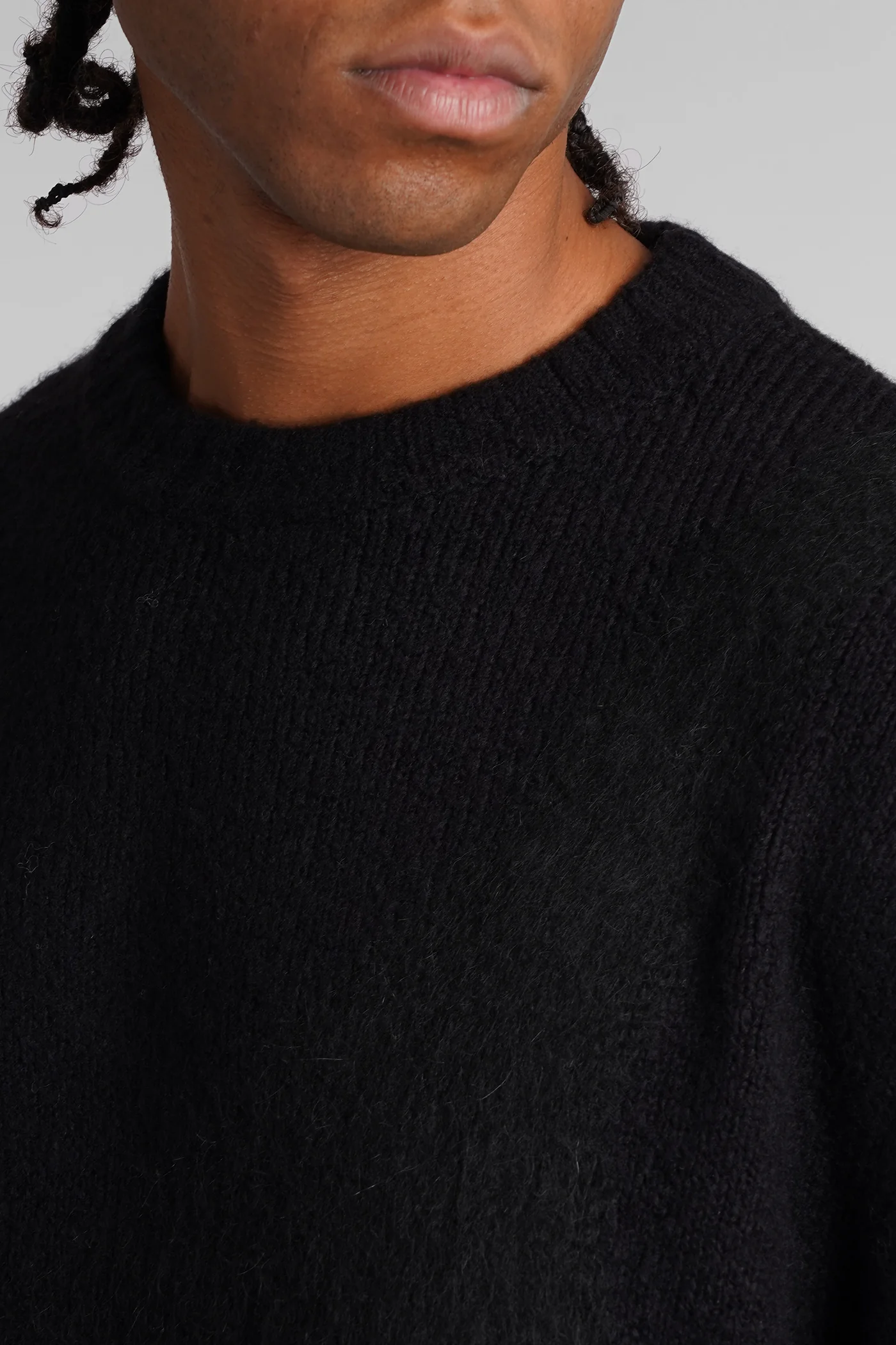 Stave Knit Knitwear in black wool - Image 5