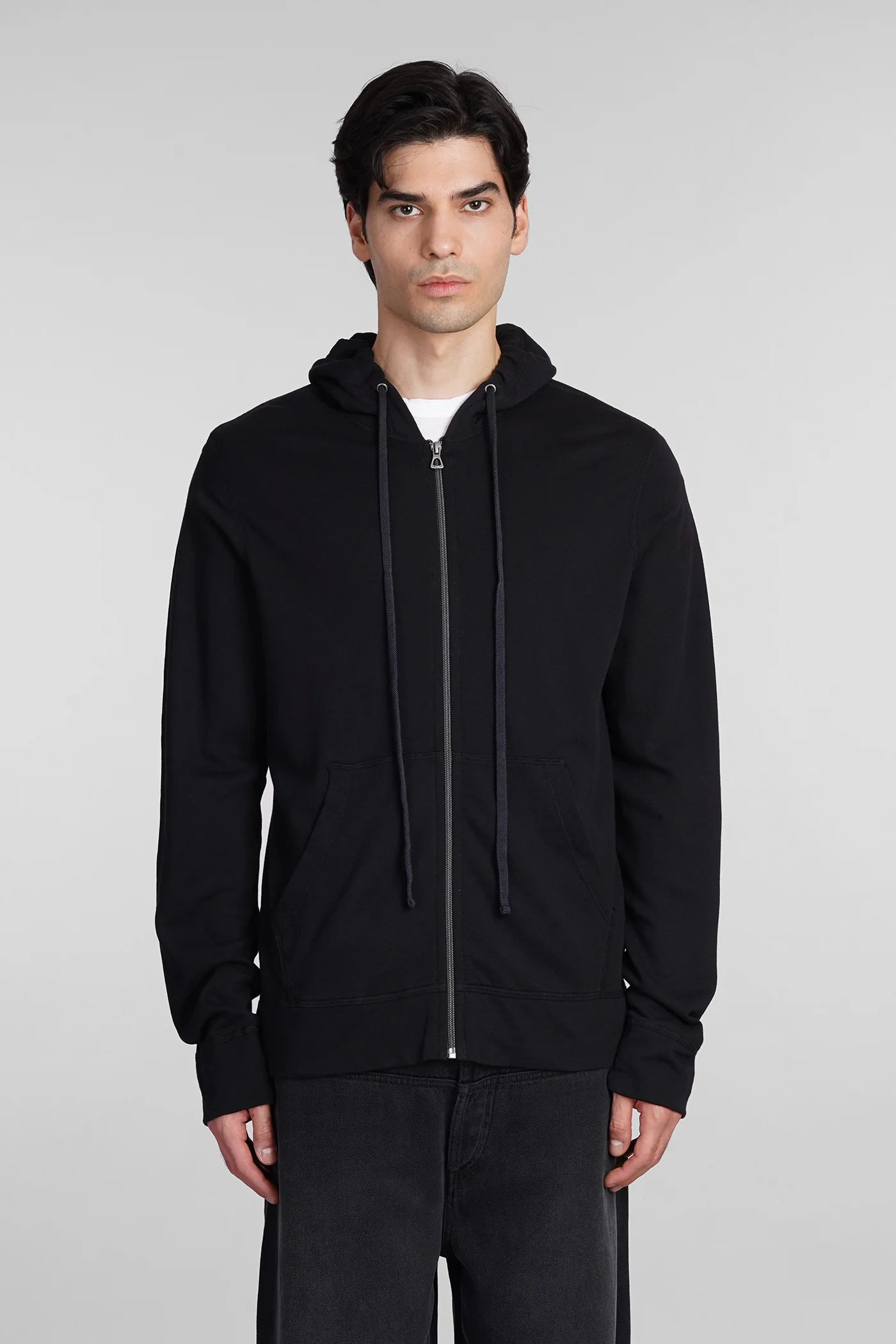 Sweatshirt in black cotton