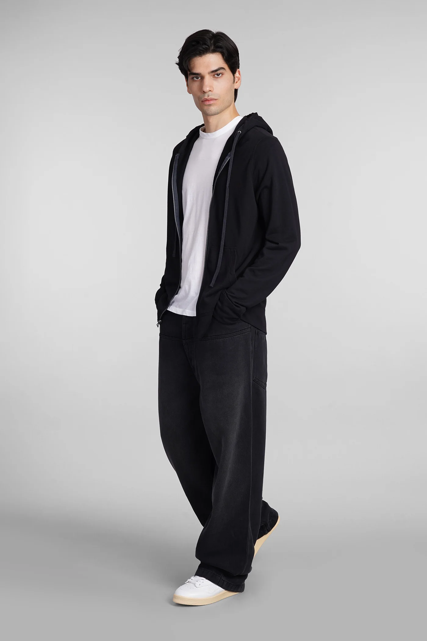 Sweatshirt in black cotton - Image 2