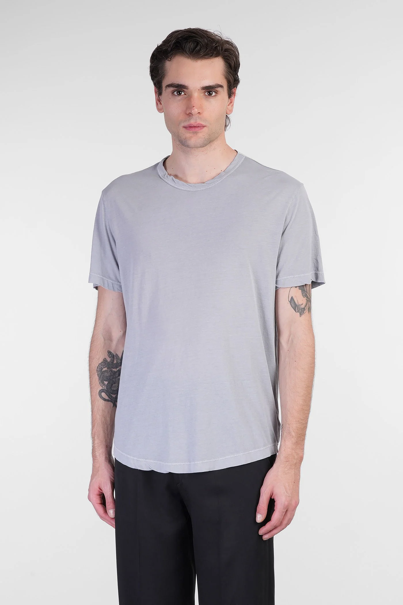 T-Shirt in grey cotton