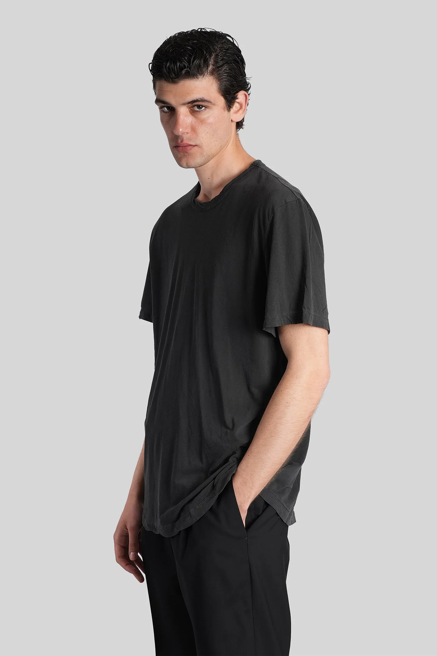 T-Shirt in grey cotton - Image 4