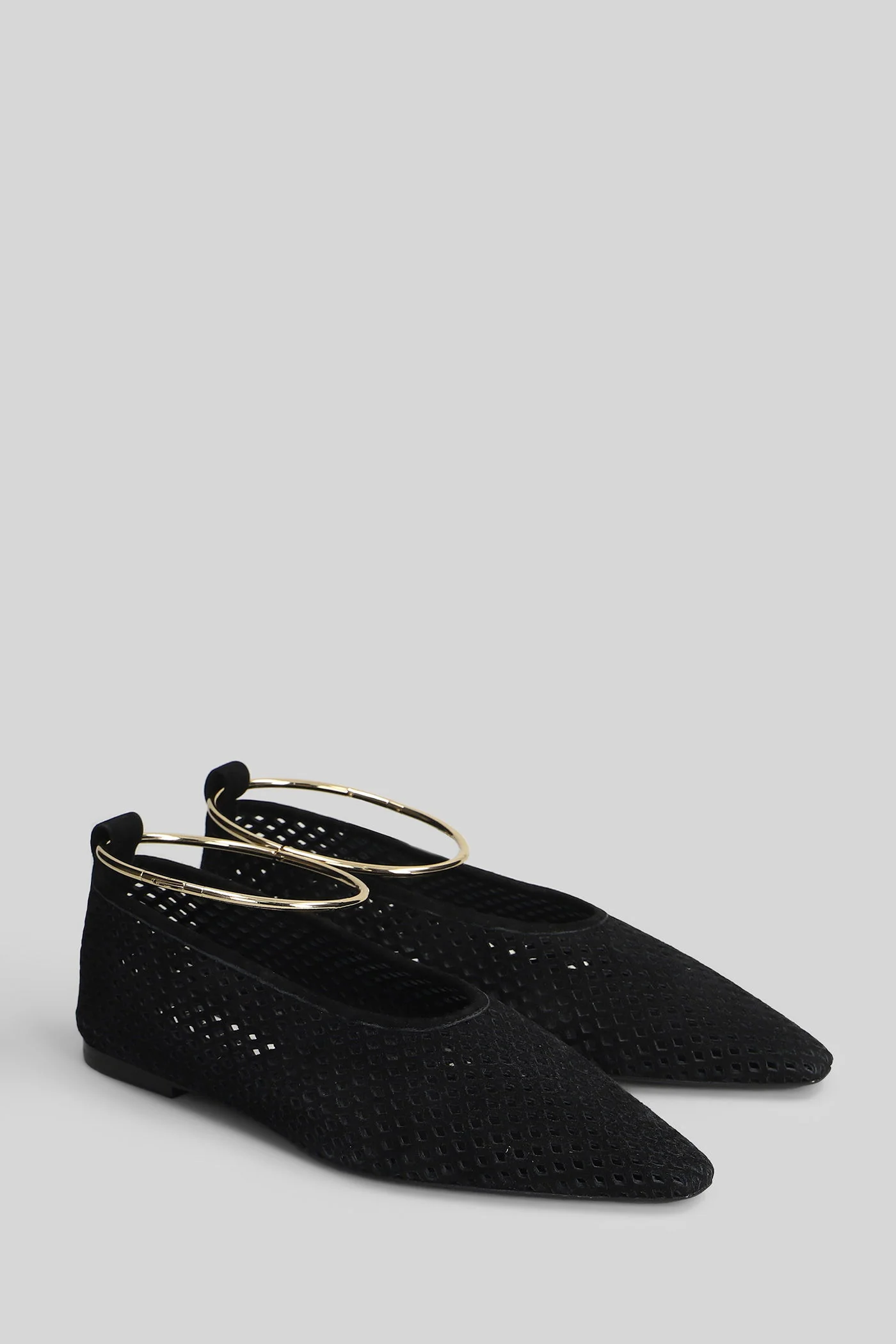 Ballet flats in black leather - Image 2