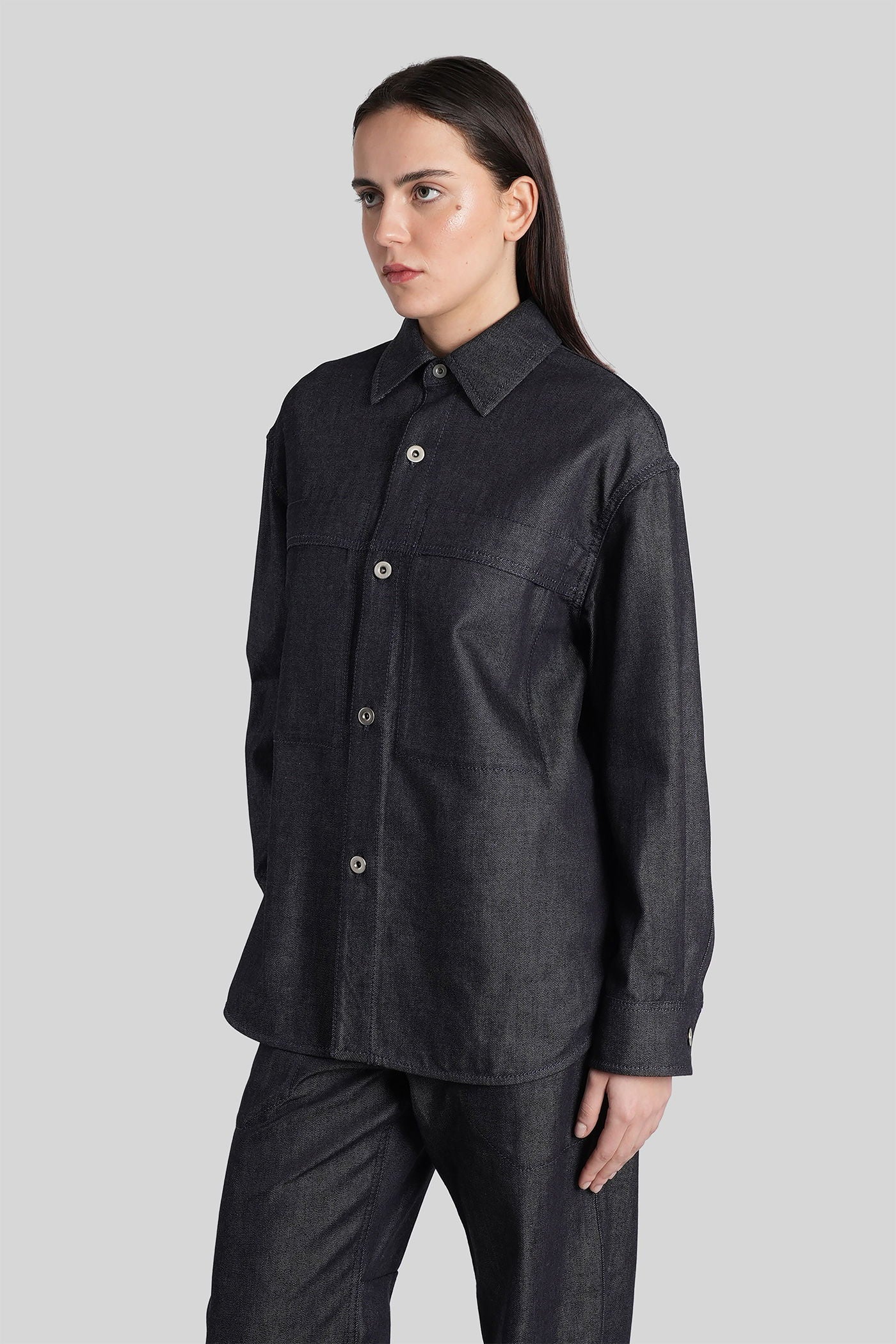 Denim shirt 177 Shirt in blue cotton - Image 4