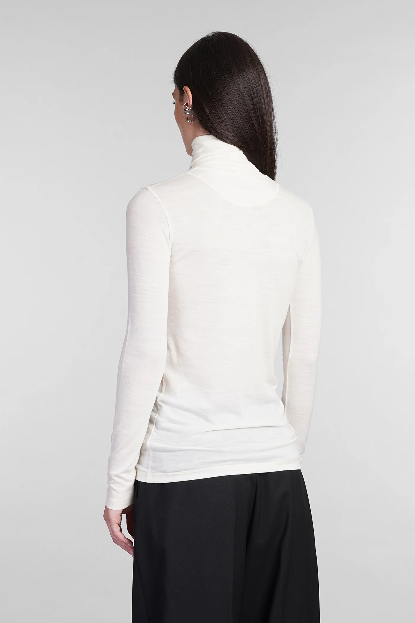 Knitwear in beige wool - Image 3