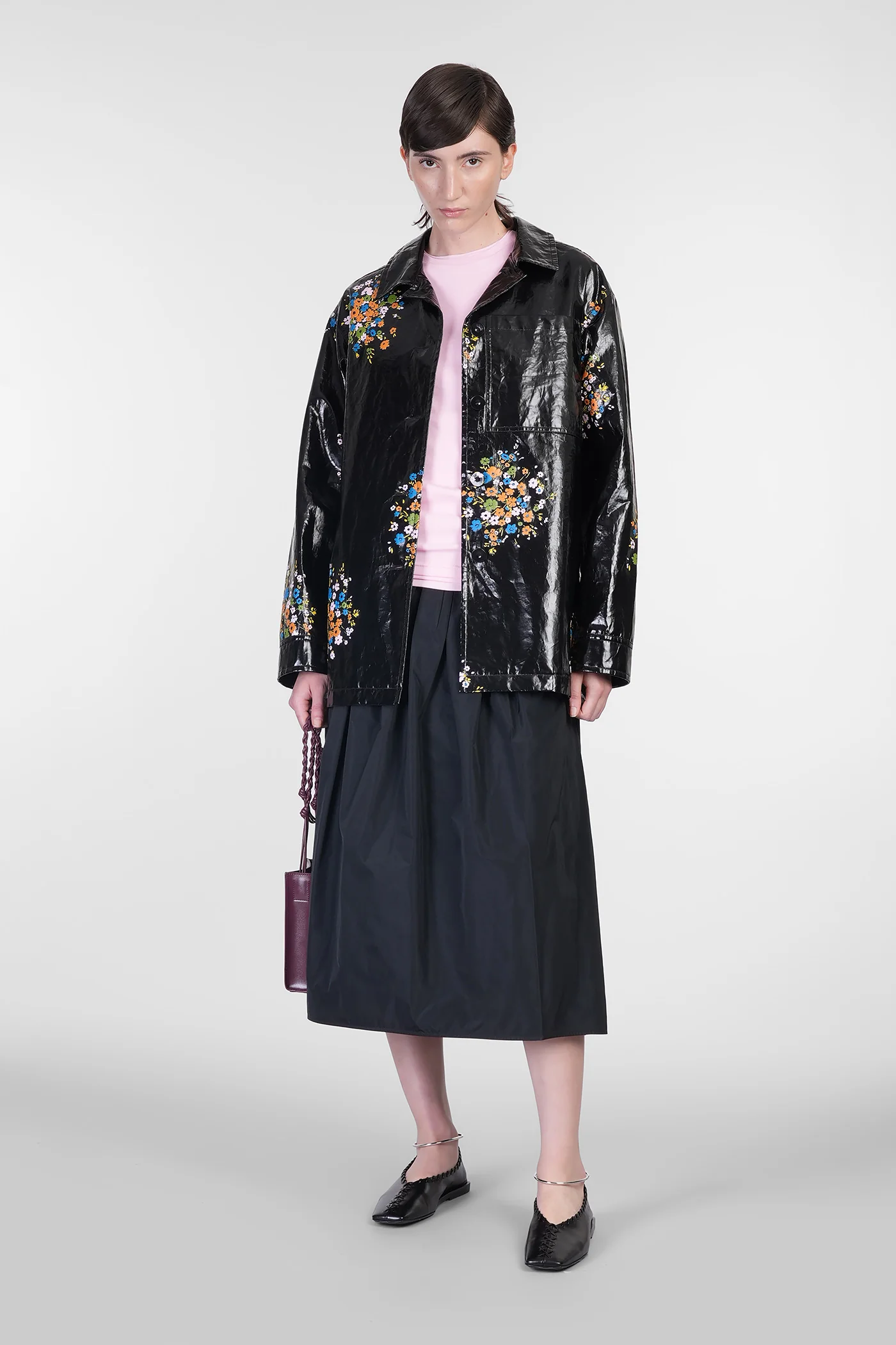 Outershirt 04 Casual jacket in black linen - Image 2