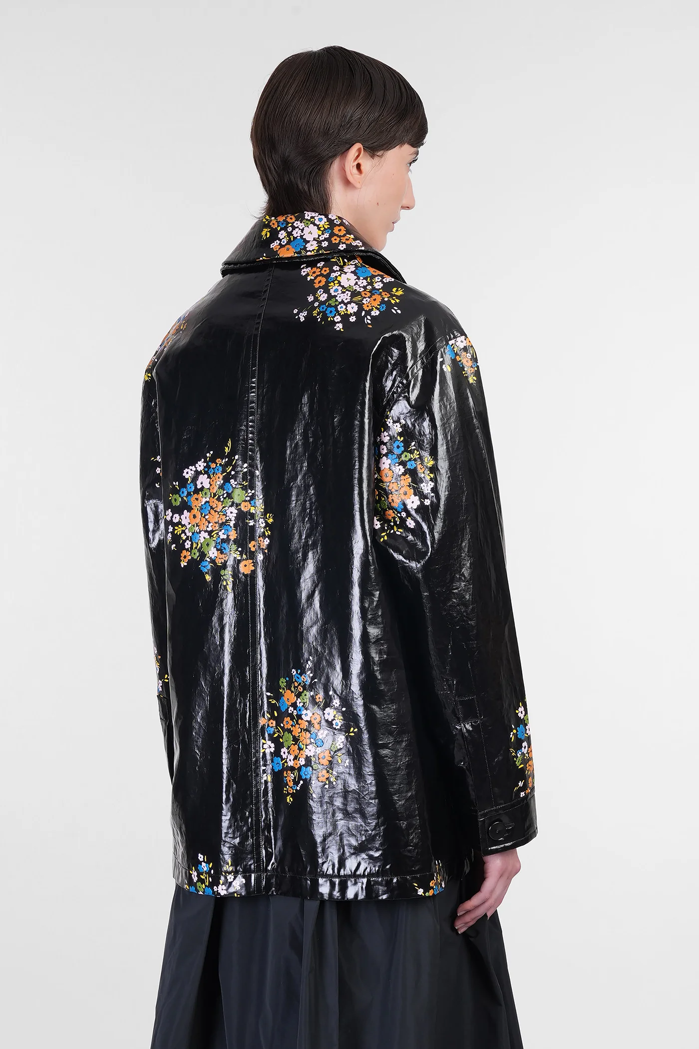 Outershirt 04 Casual jacket in black linen - Image 3