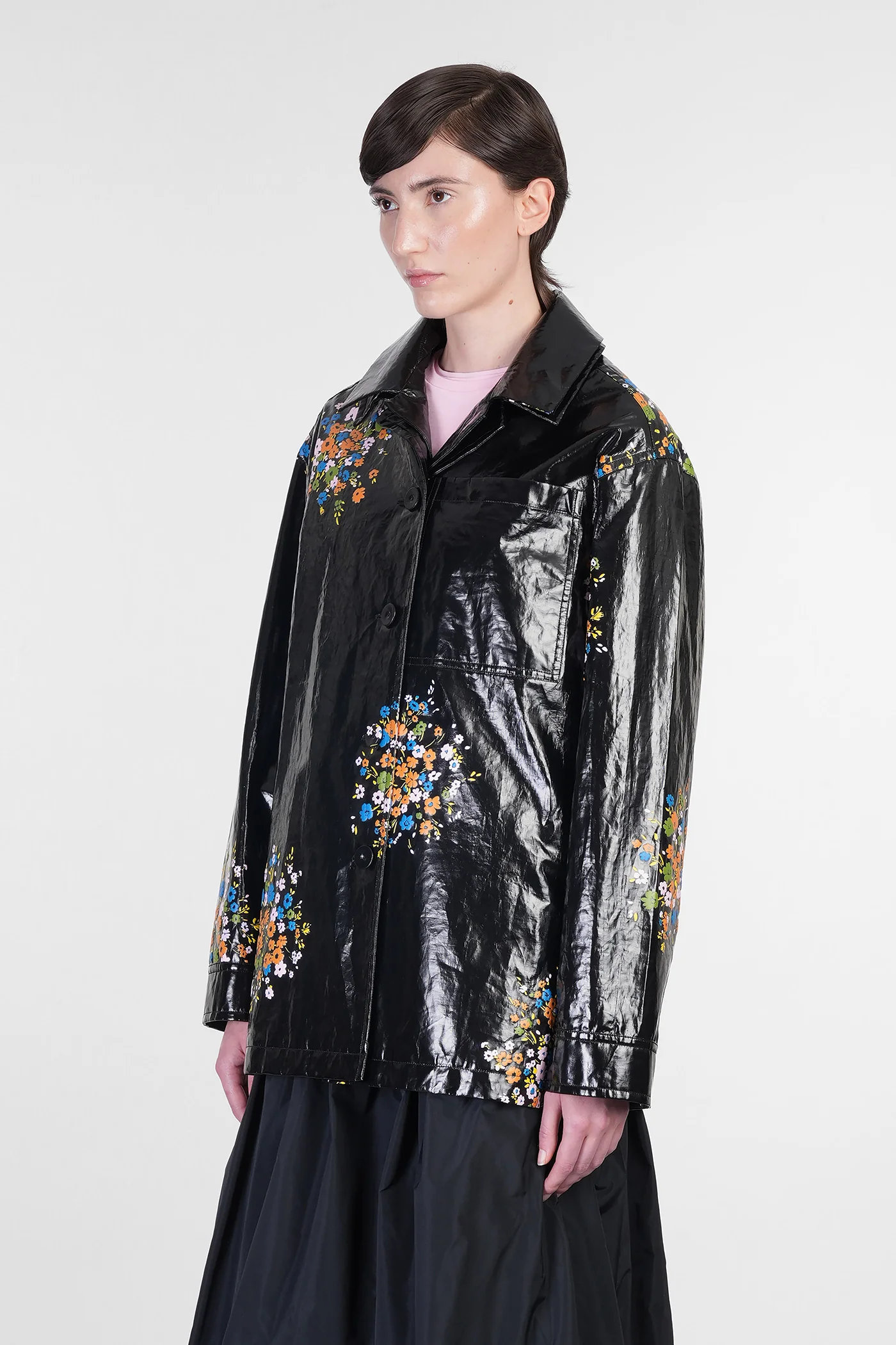 Outershirt 04 Casual jacket in black linen - Image 4