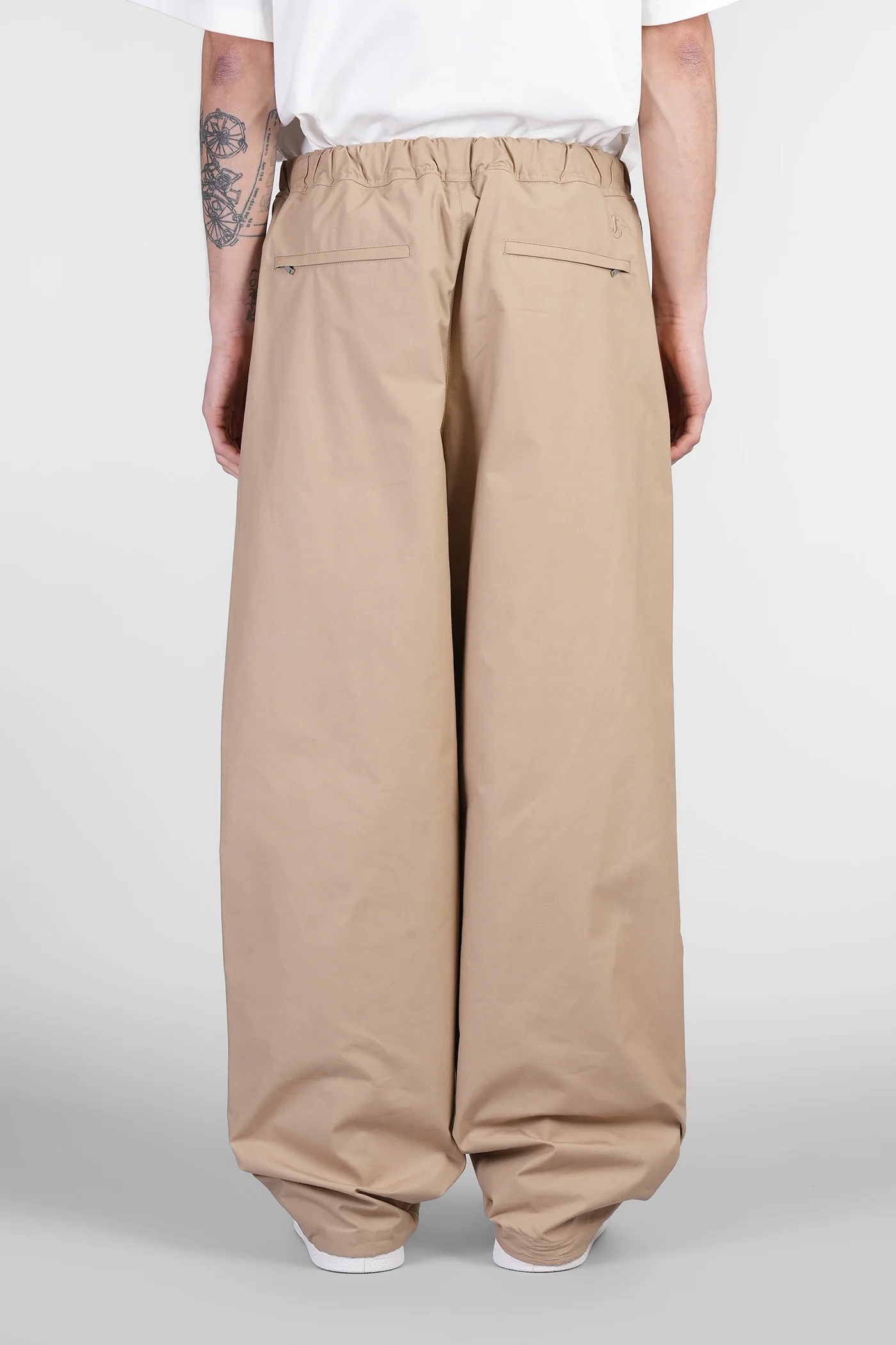 Pants in beige cotton - Image 3