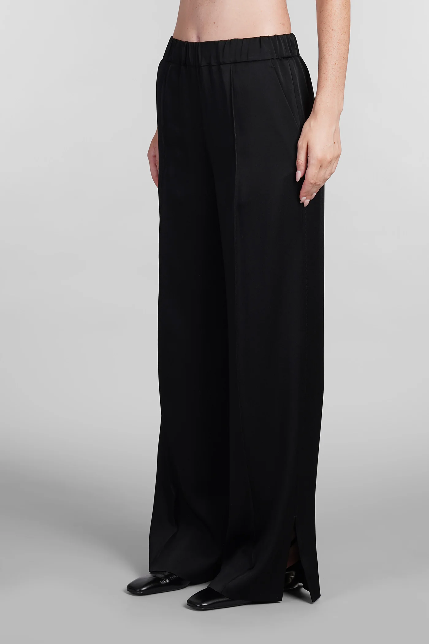 Pants in black acetate - Image 4