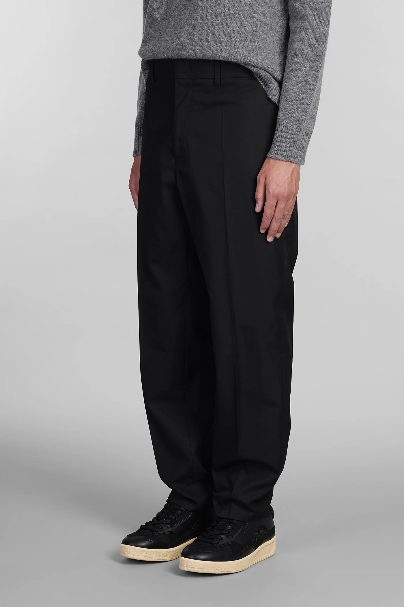 Pants in black cotton - Image 4