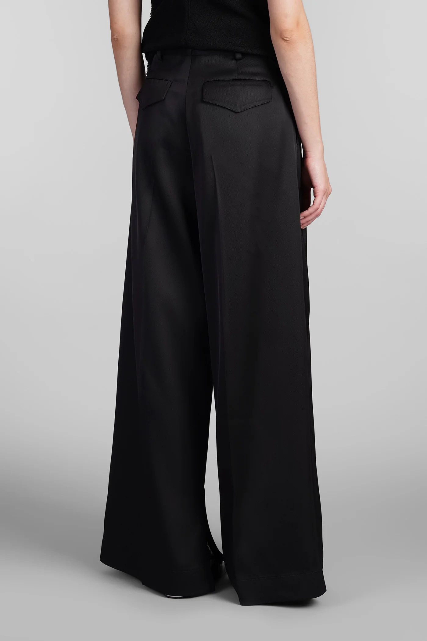 Pants in black silk - Image 3