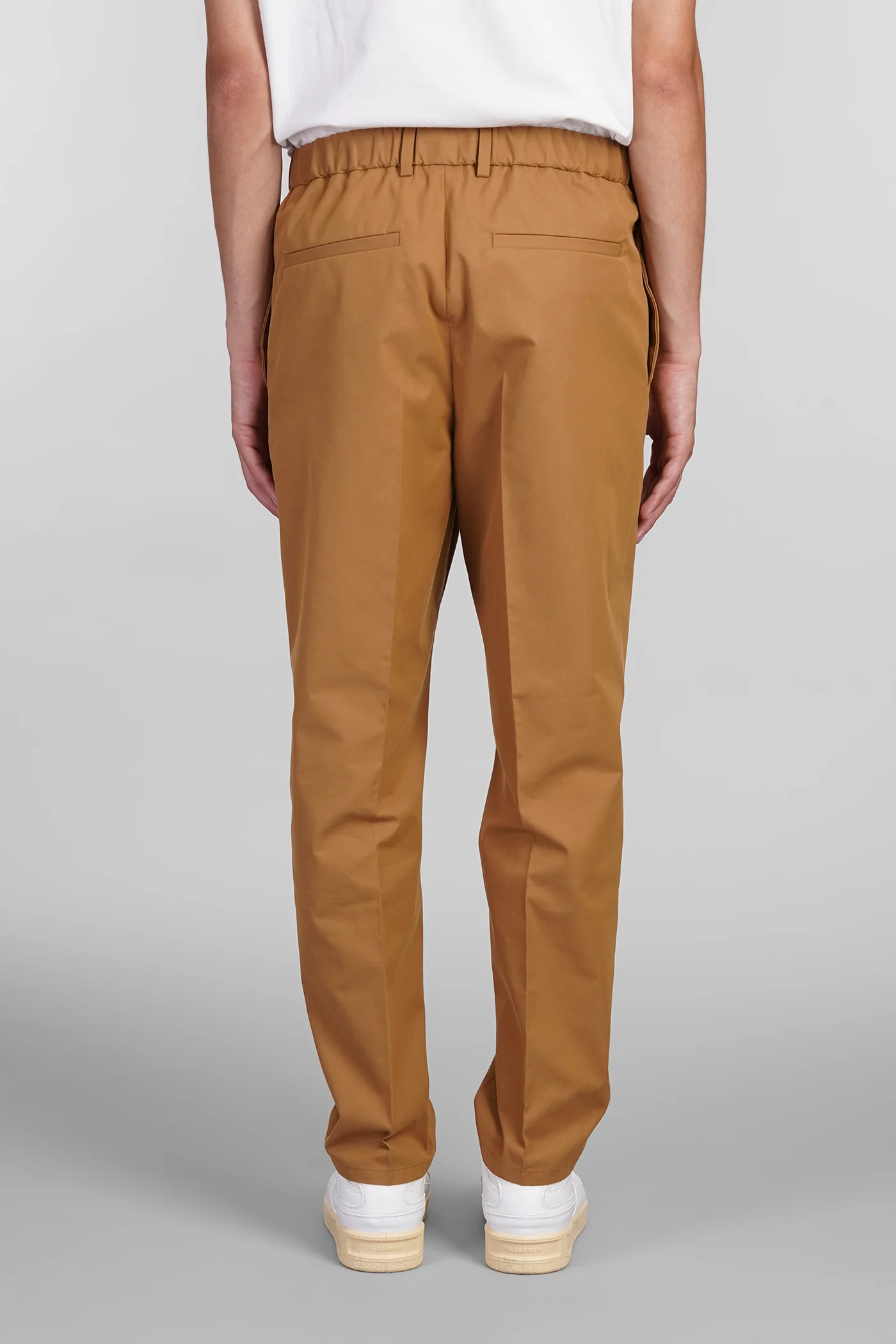 Pants in Camel cotton - Image 3
