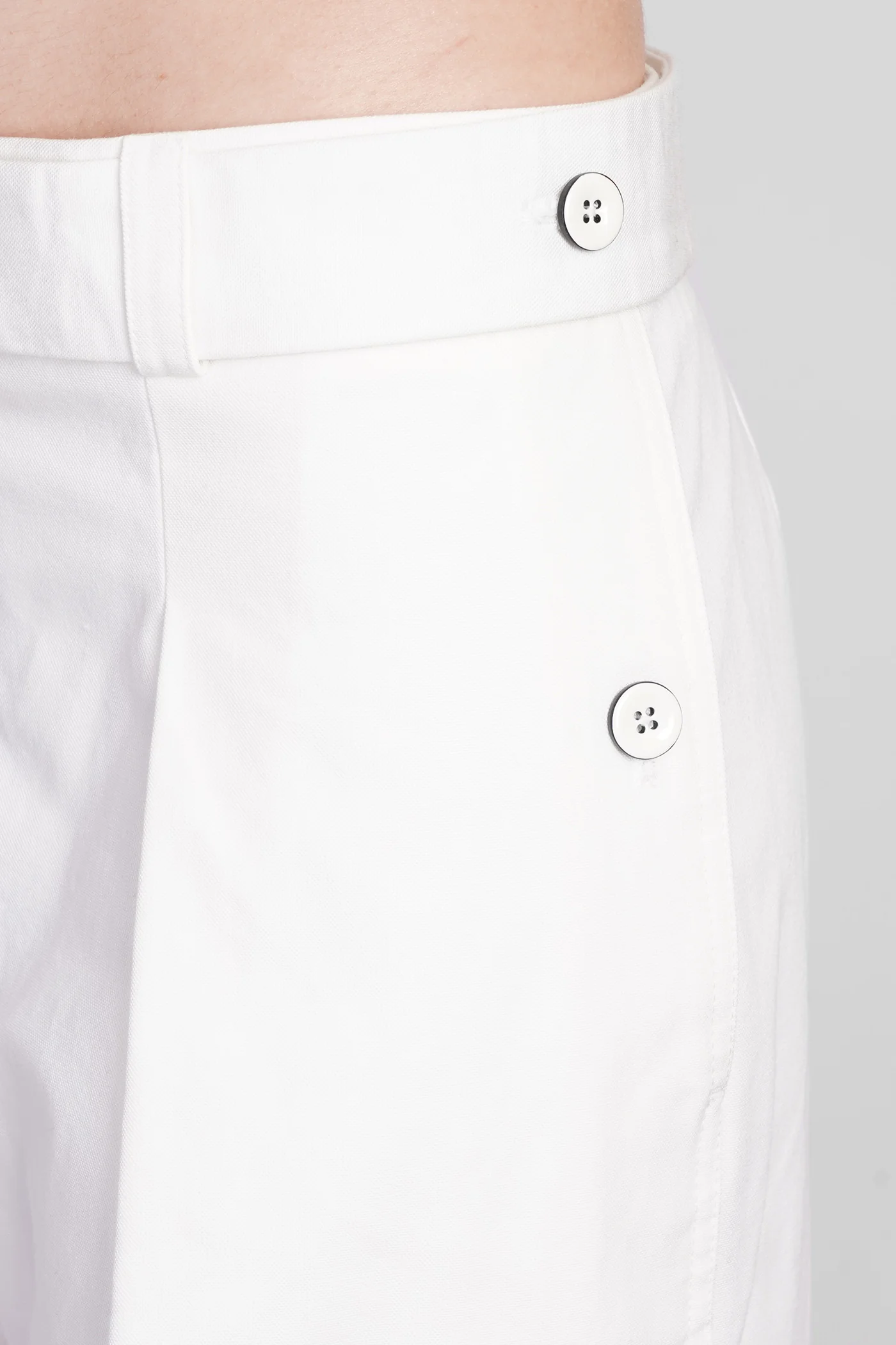 Pants in white cotton - Image 5