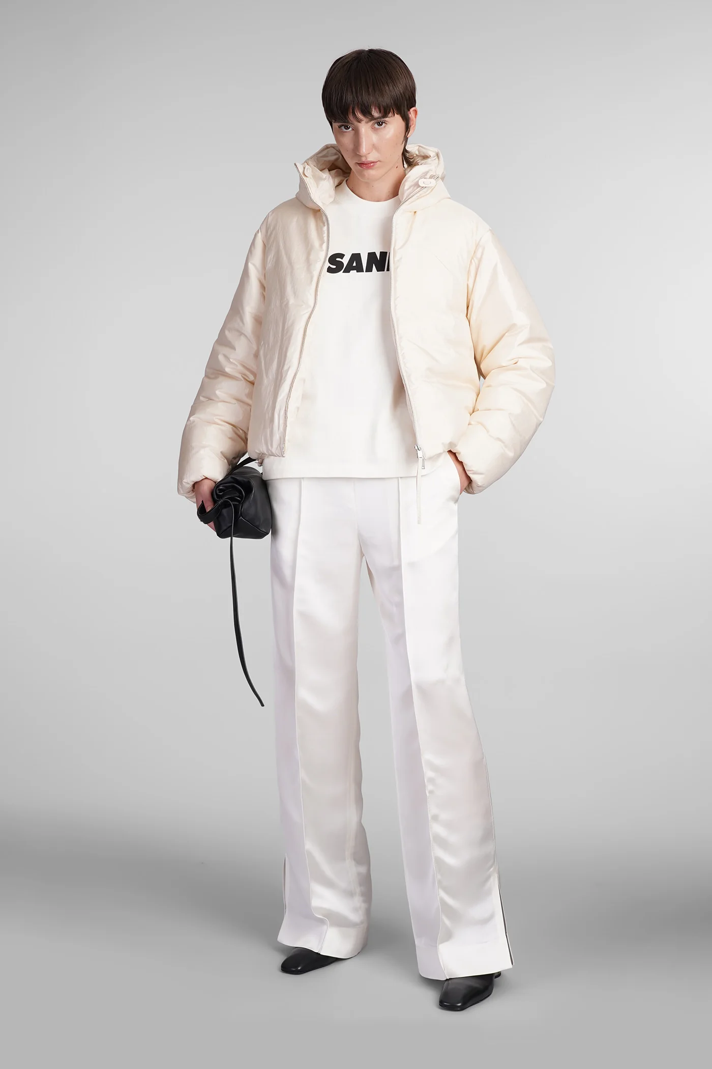 Pants in white polyamide polyester - Image 2