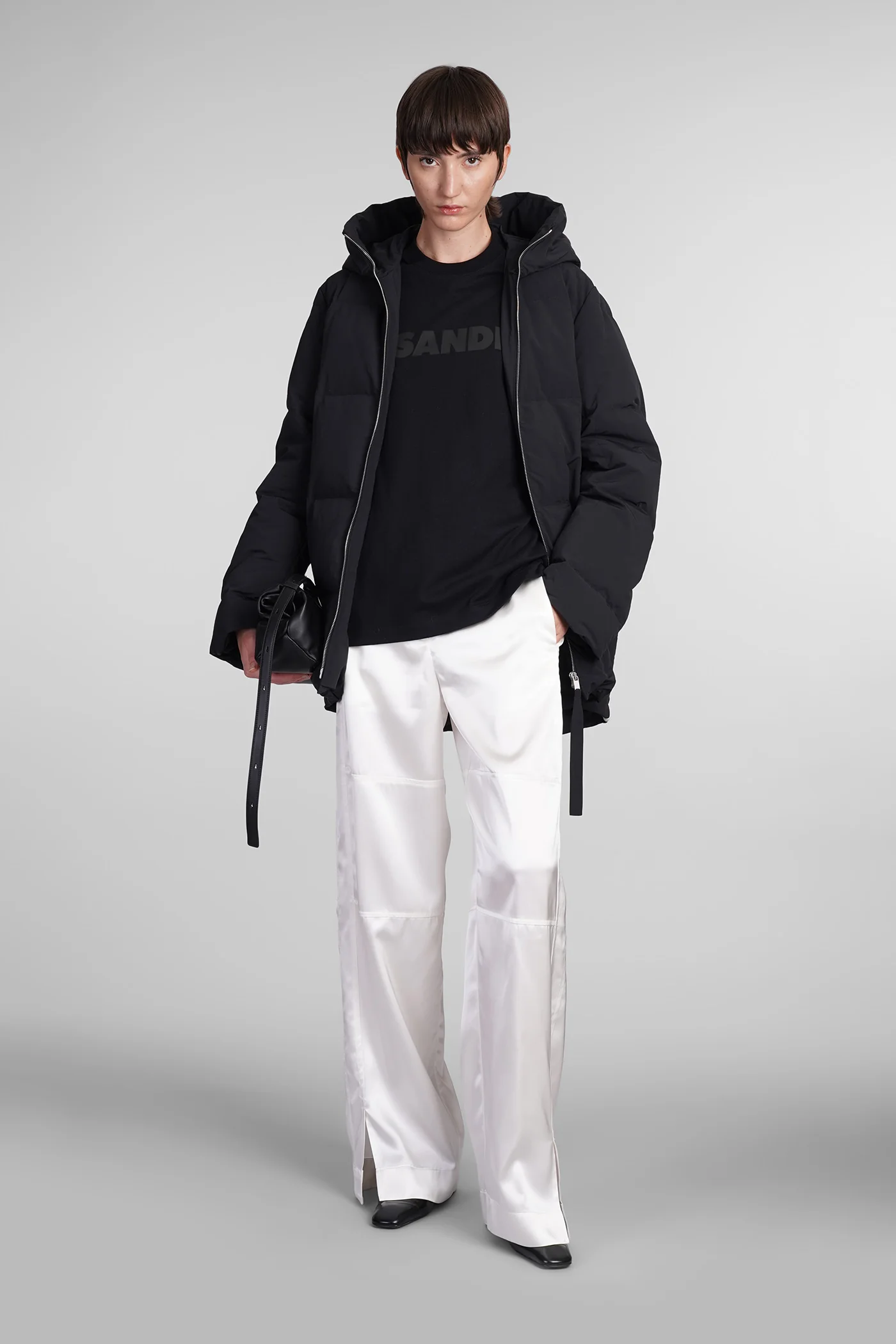 Pants in white viscose - Image 2