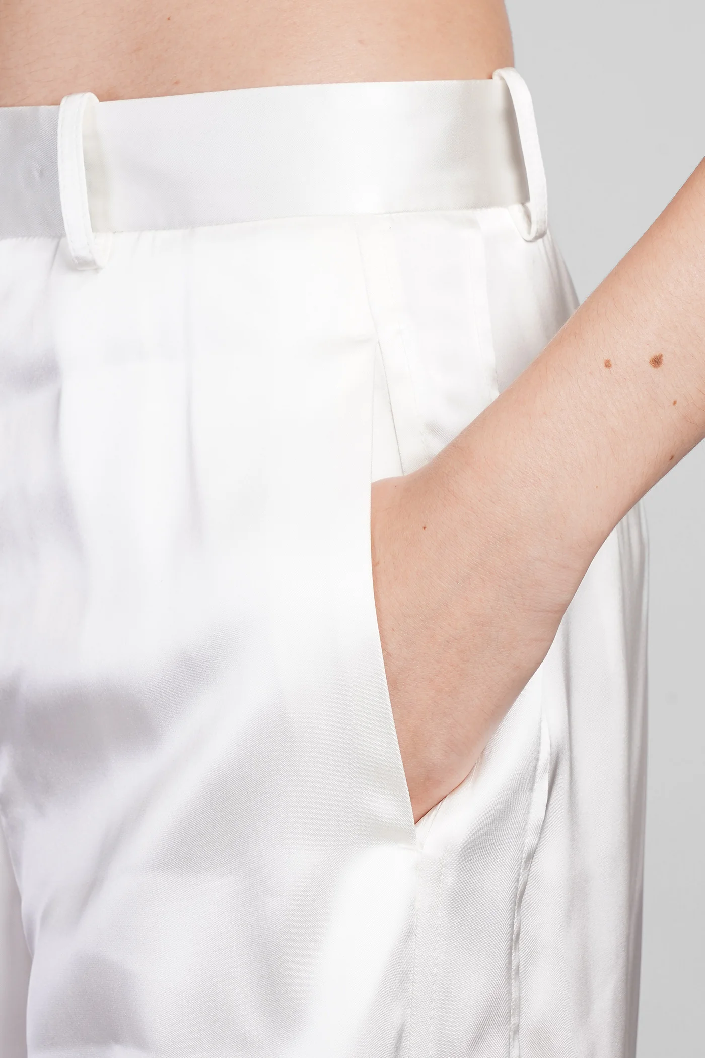 Pants in white viscose - Image 5
