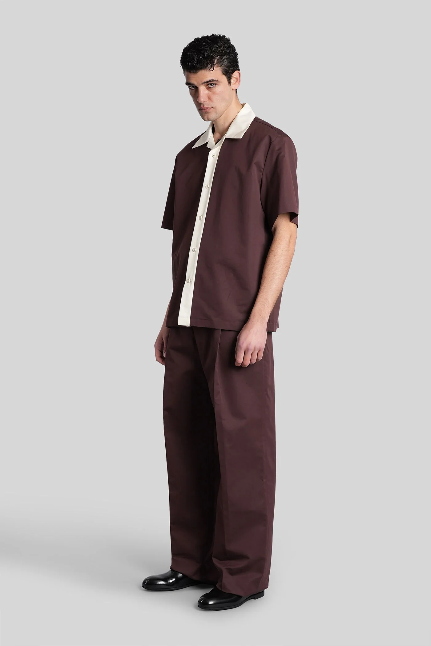 Shirt 199 Shirt in brown cotton - Image 2
