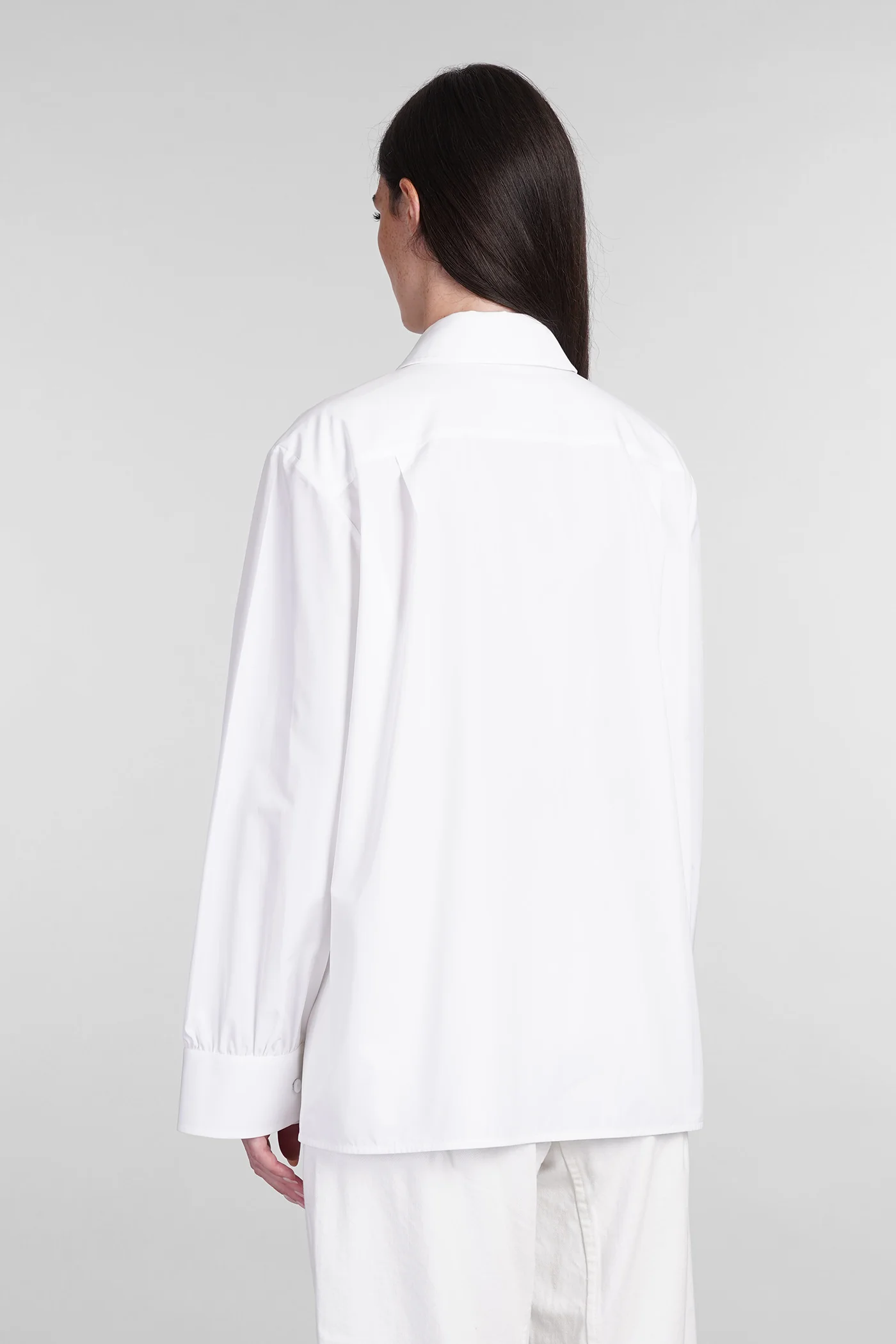 Shirt in white cotton - Image 3
