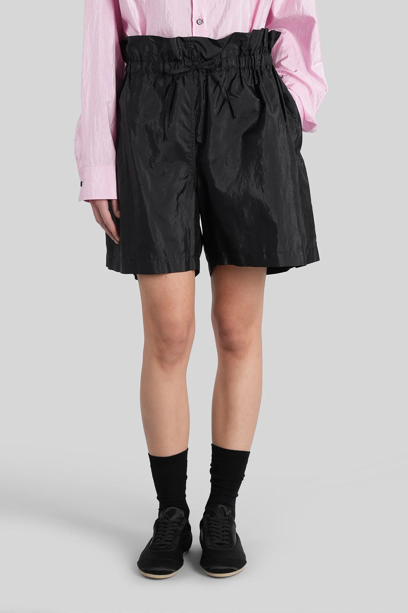 Shorts in black polyamide - Image 6